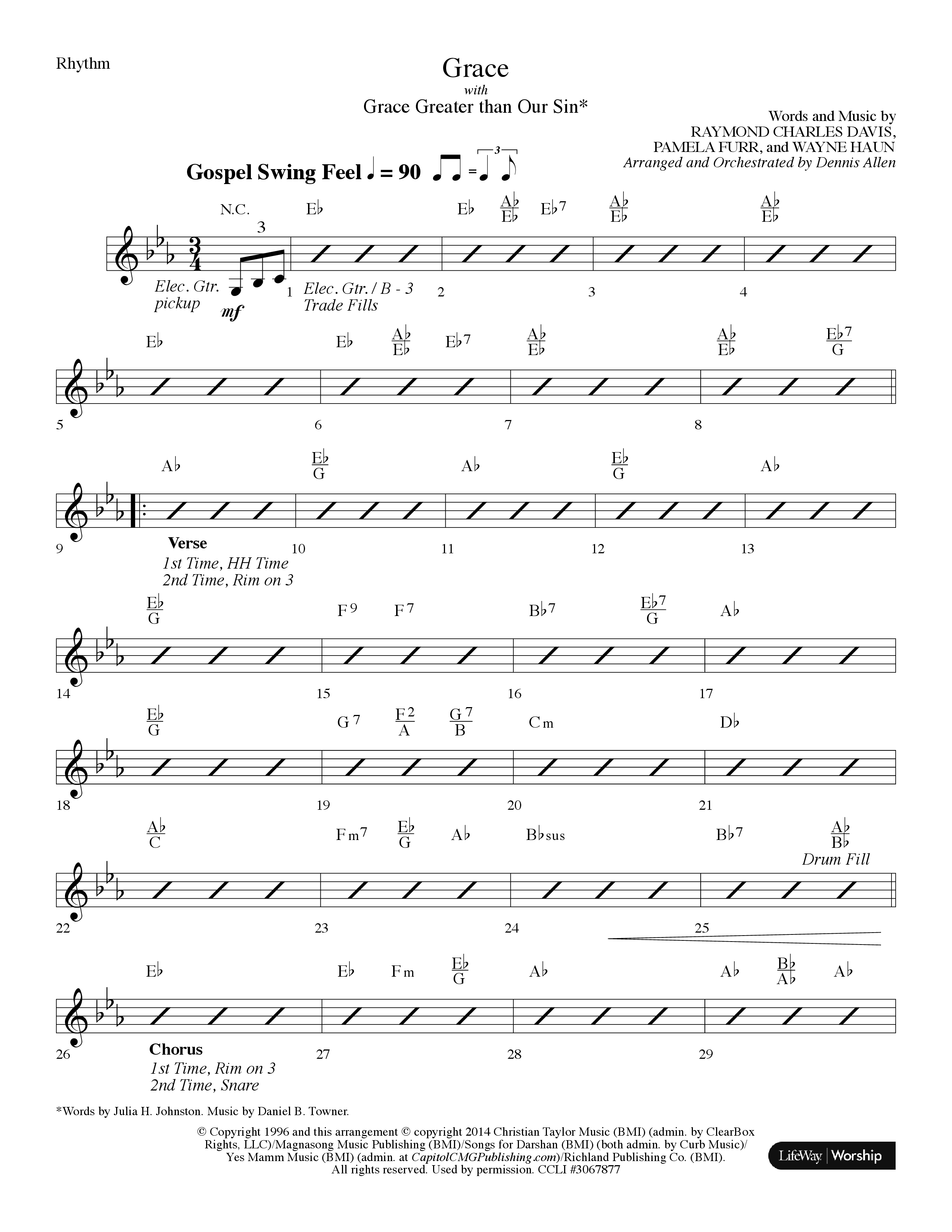 Your Grace Still Amazes Me (8 Song Choral Collection) Song 4 (Rhythm) (Lifeway Choral / Arr. Dennis Allen)