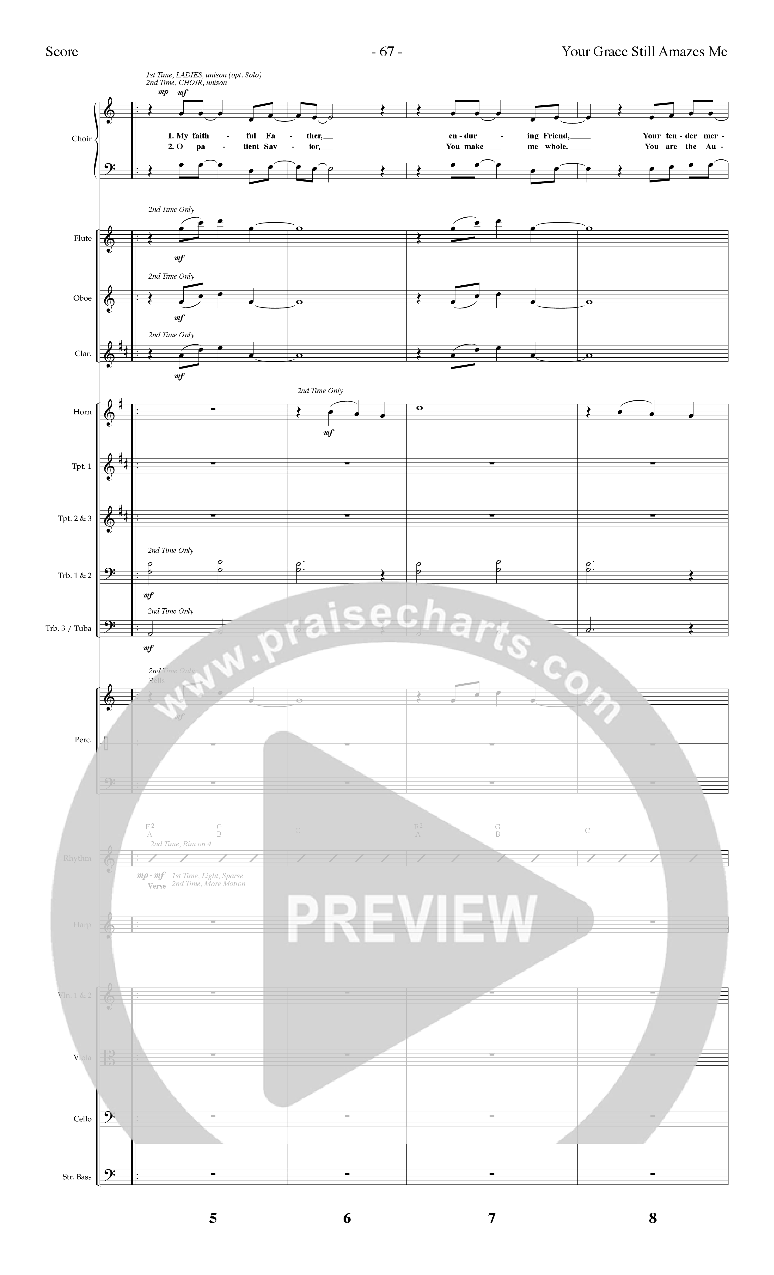 Your Grace Still Amazes Me (8 Song Choral Collection) Song 5 (Orchestration) (Lifeway Choral / Arr. Dennis Allen)