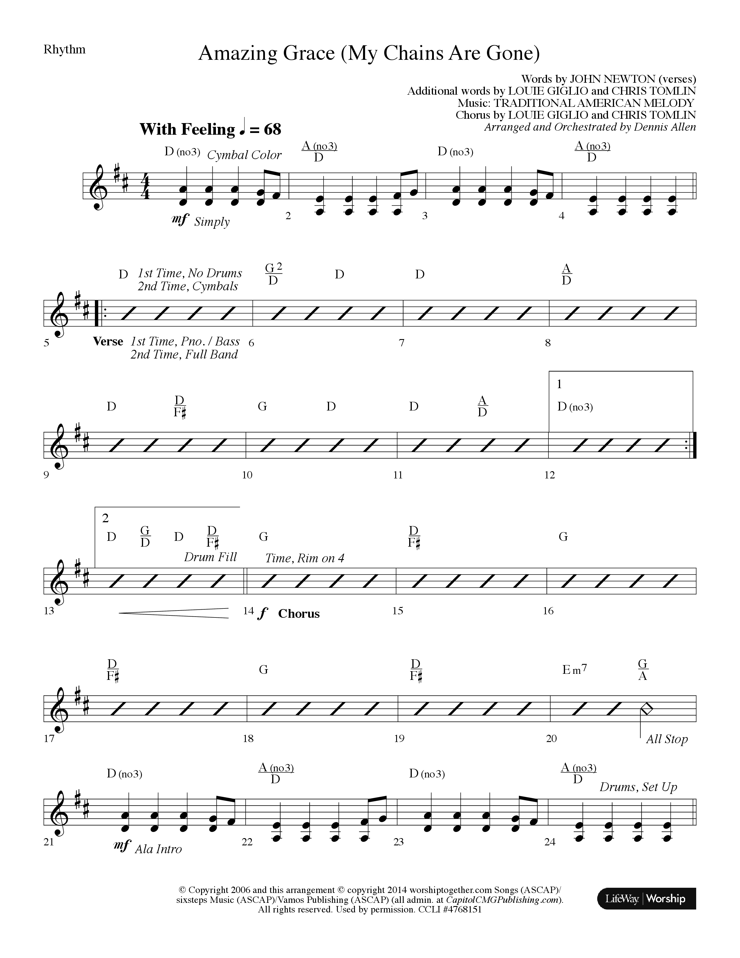 Your Grace Still Amazes Me (8 Song Choral Collection) Song 7 (Rhythm) (Lifeway Choral / Arr. Dennis Allen)