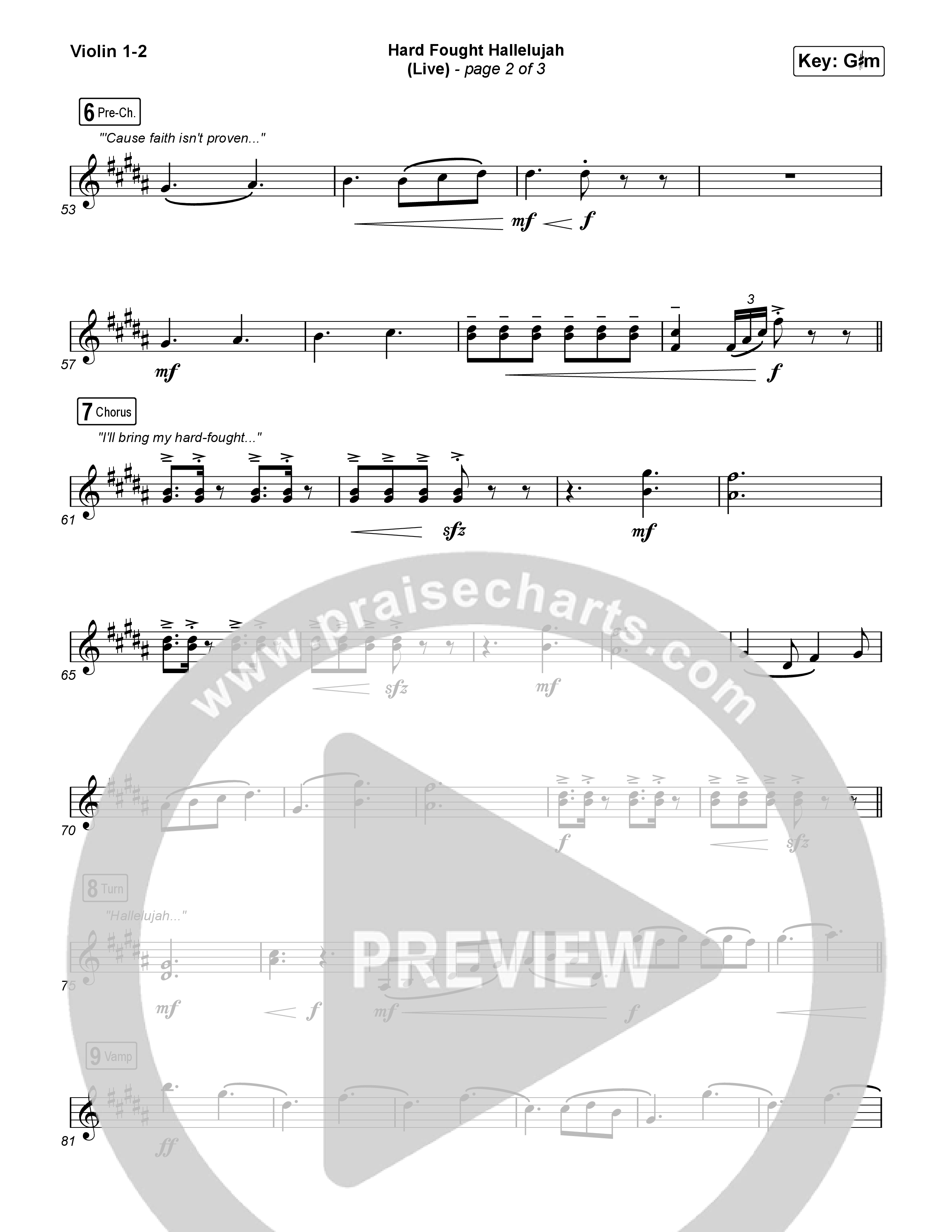 Hard Fought Hallelujah (Live) String Pack (Brandon Lake)