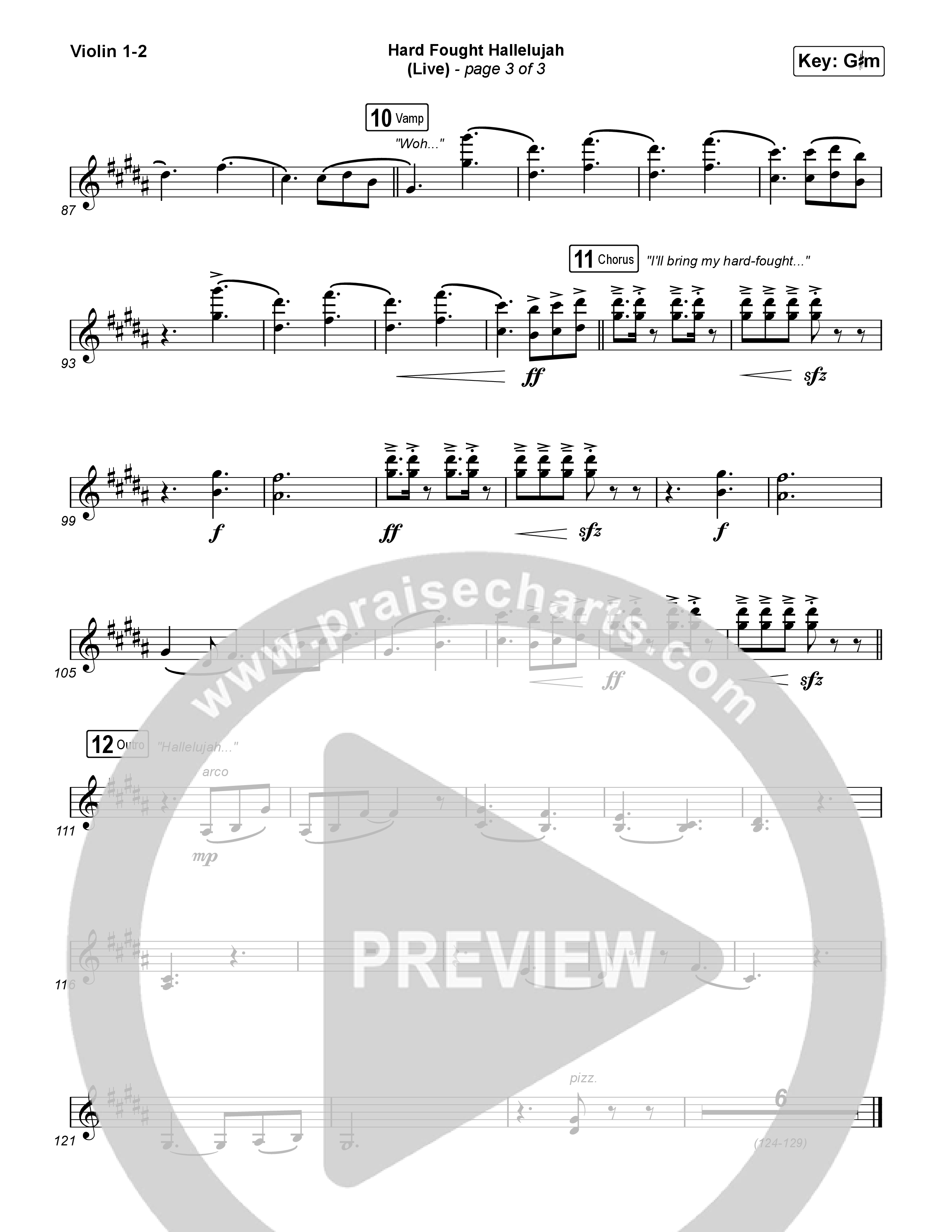 Hard Fought Hallelujah (Live) String Pack (Brandon Lake)