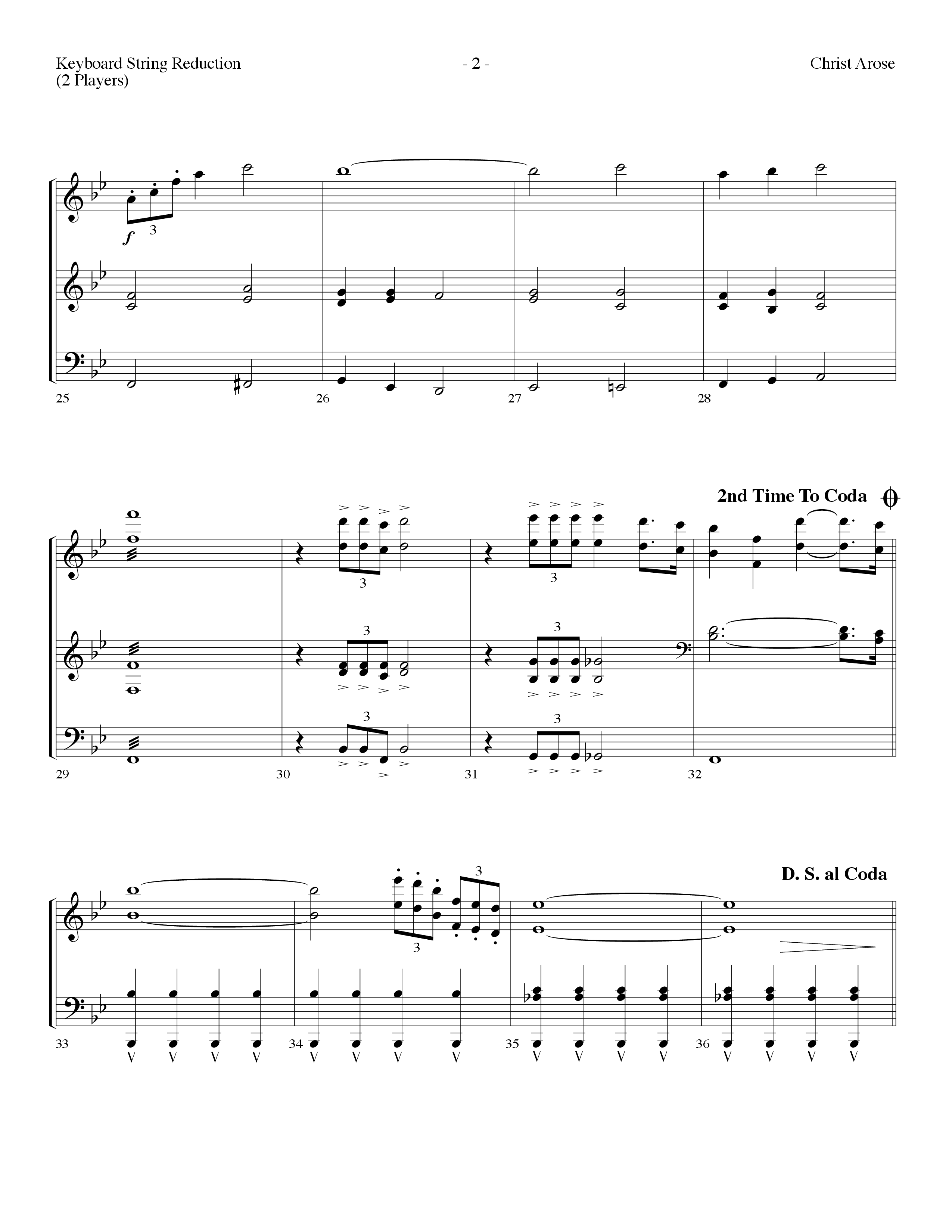 Christ Arose (Choral Anthem SATB) String Reduction (Lifeway Choral / Arr. Dennis Allen)