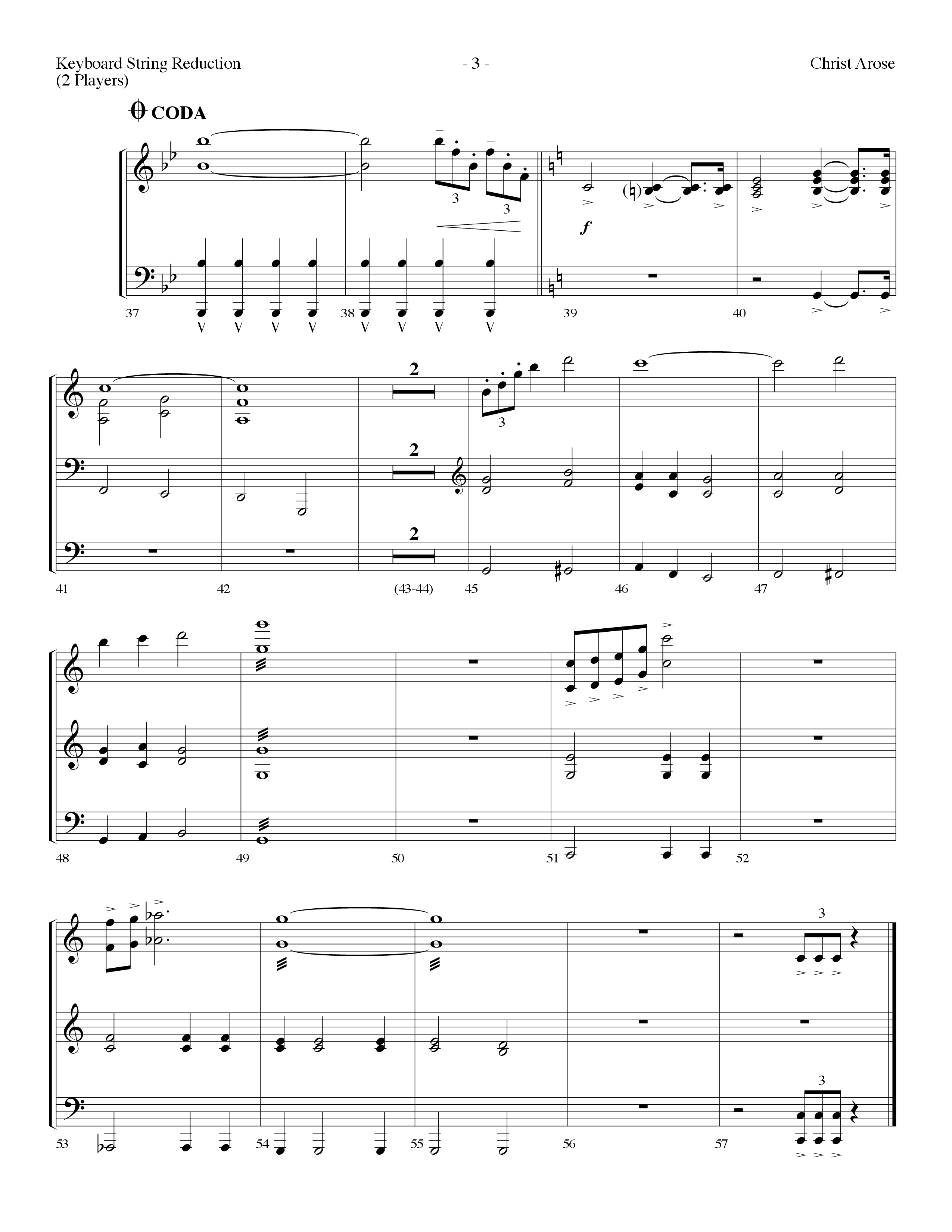 Christ Arose (Choral Anthem SATB) String Reduction (Lifeway Choral / Arr. Dennis Allen)