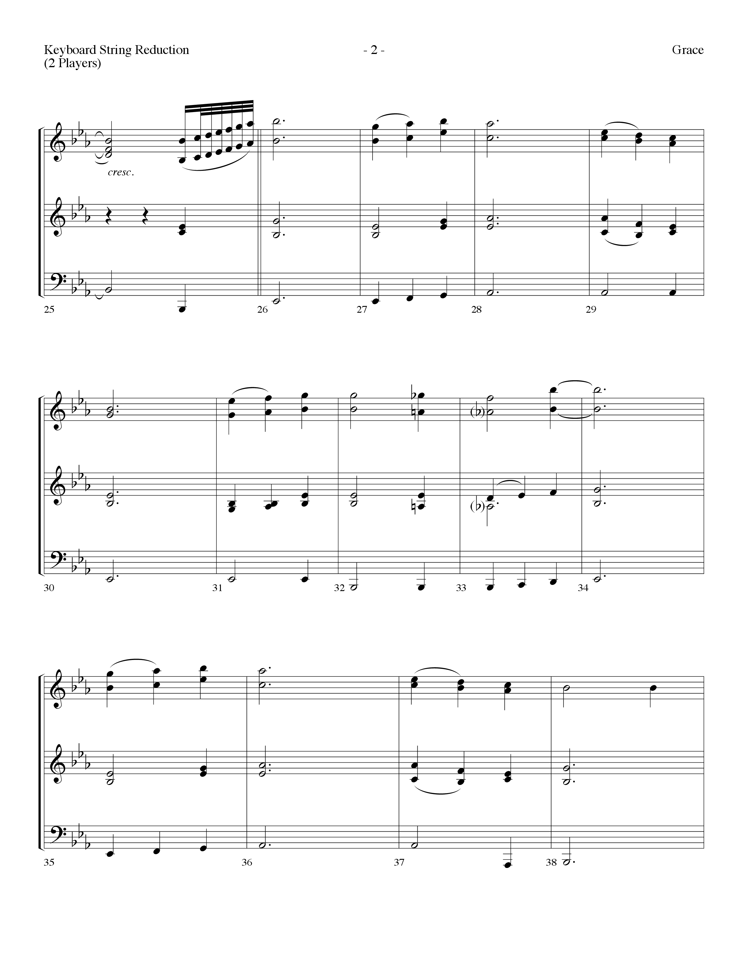 Grace (with Grace Greater Than Our Sin) (Choral Anthem SATB) String Reduction (Lifeway Choral / Arr. Dennis Allen)