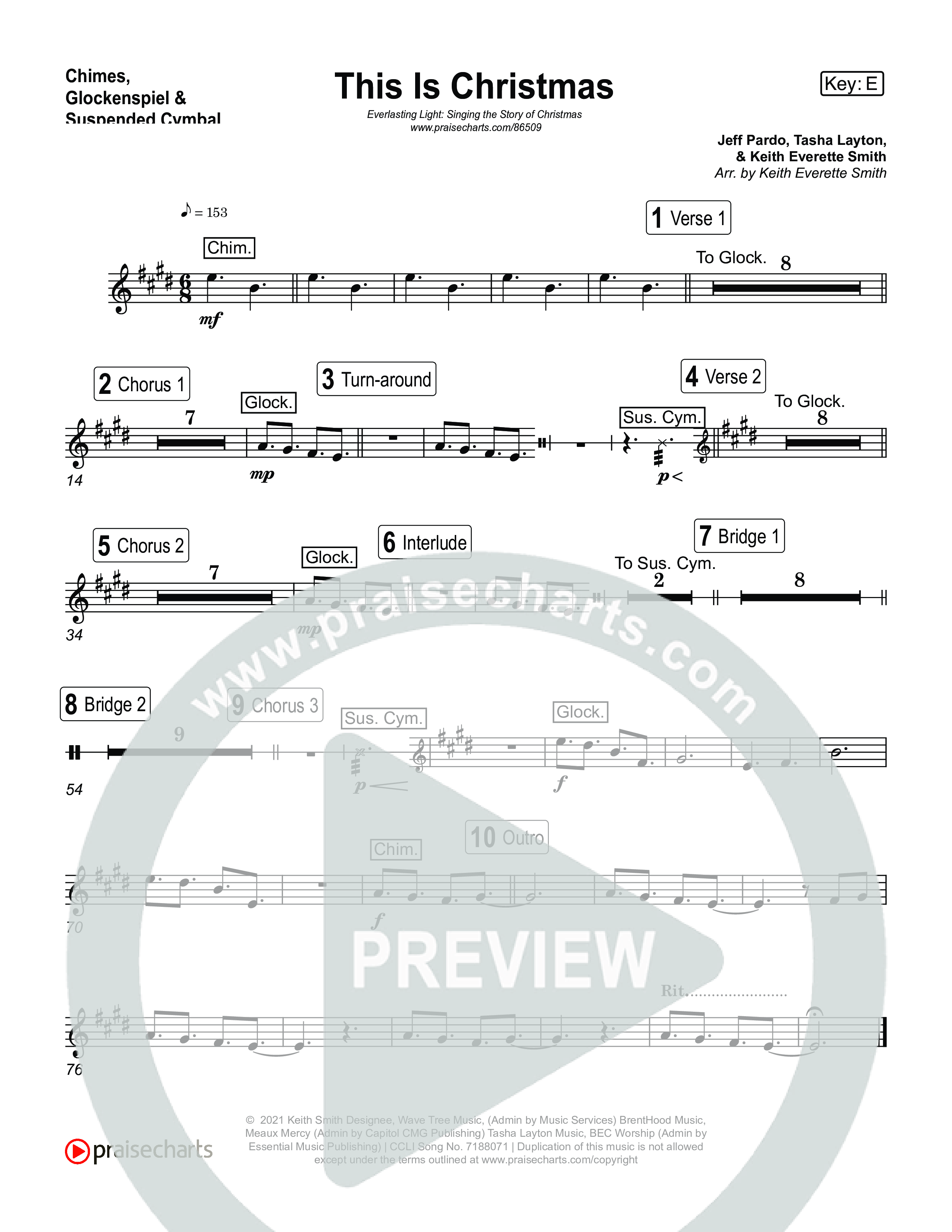 This Is Christmas (Live) Chimes/Glockenspiel (Museum Of The Bible / Tasha Layton / Indiana Wesleyan University Choir / Arr. Keith Everett Smith)