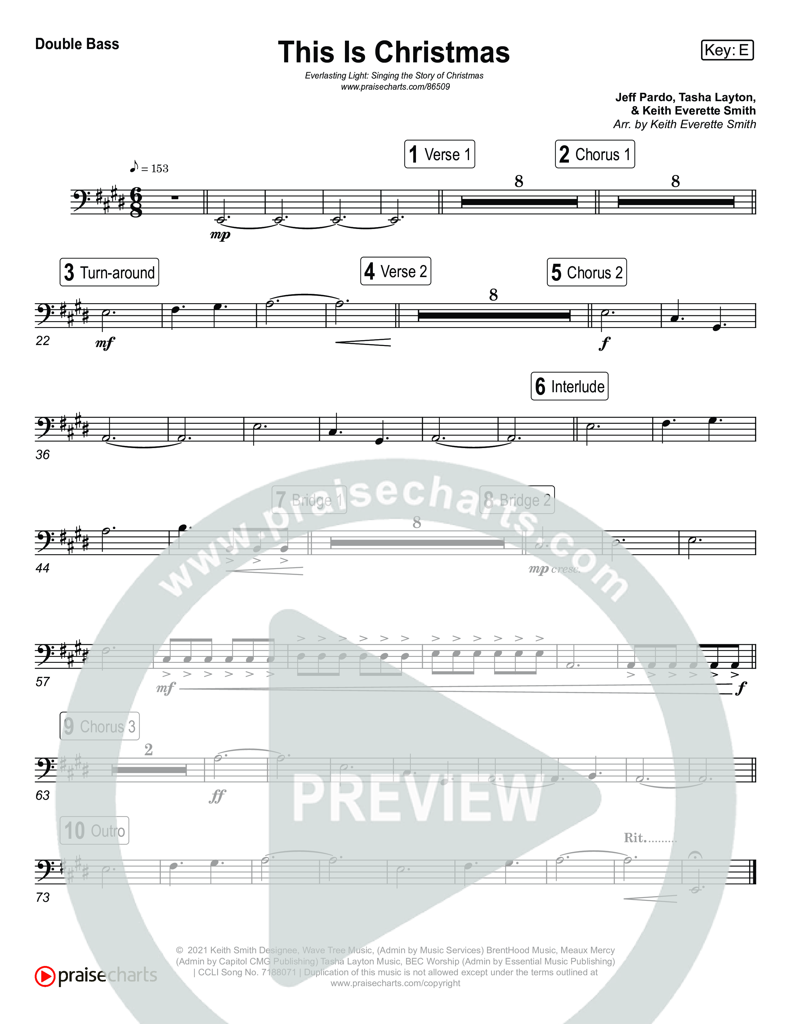 This Is Christmas (Live) String Bass (Museum Of The Bible / Tasha Layton / Indiana Wesleyan University Choir / Arr. Keith Everett Smith)