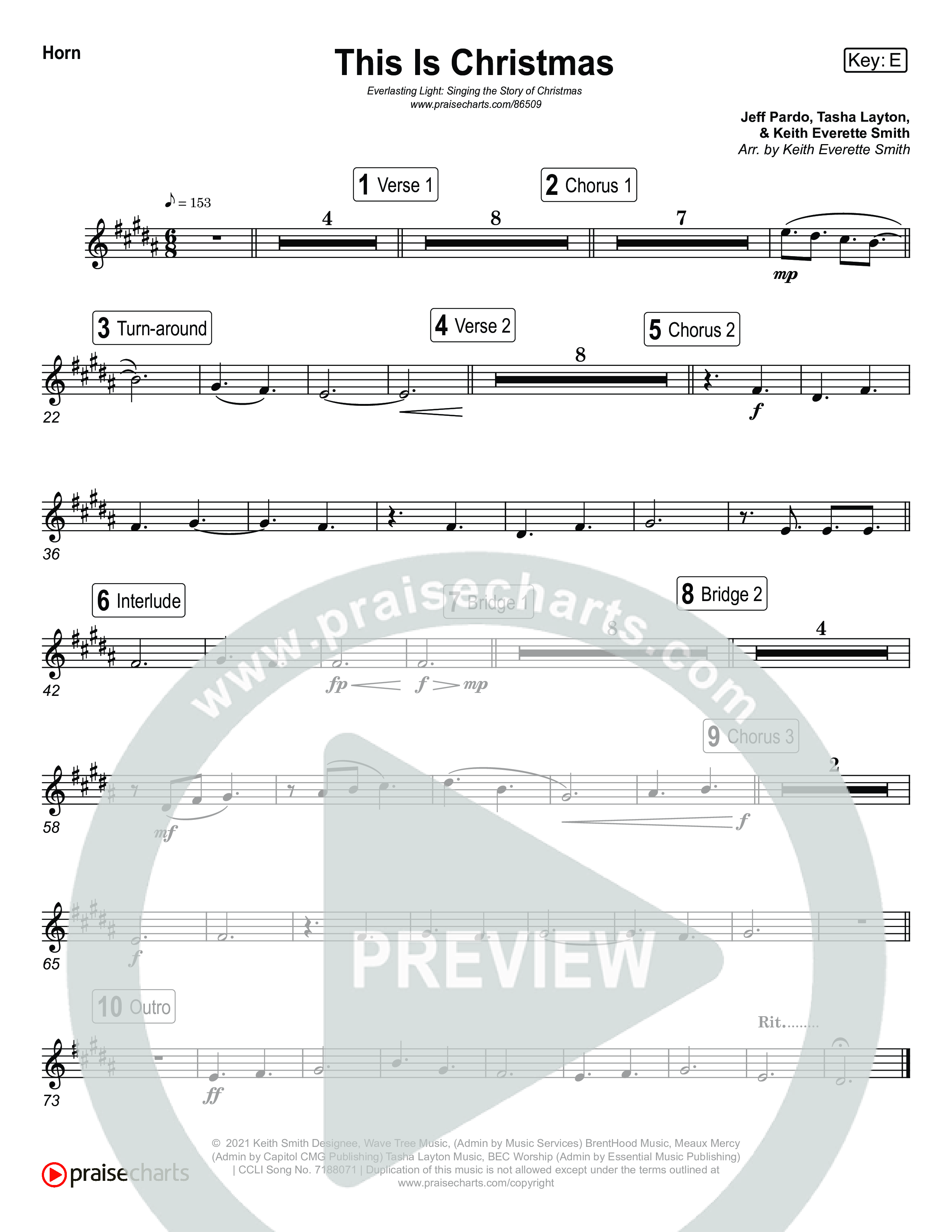 This Is Christmas (Live) French Horn (Museum Of The Bible / Tasha Layton / Indiana Wesleyan University Choir / Arr. Keith Everett Smith)