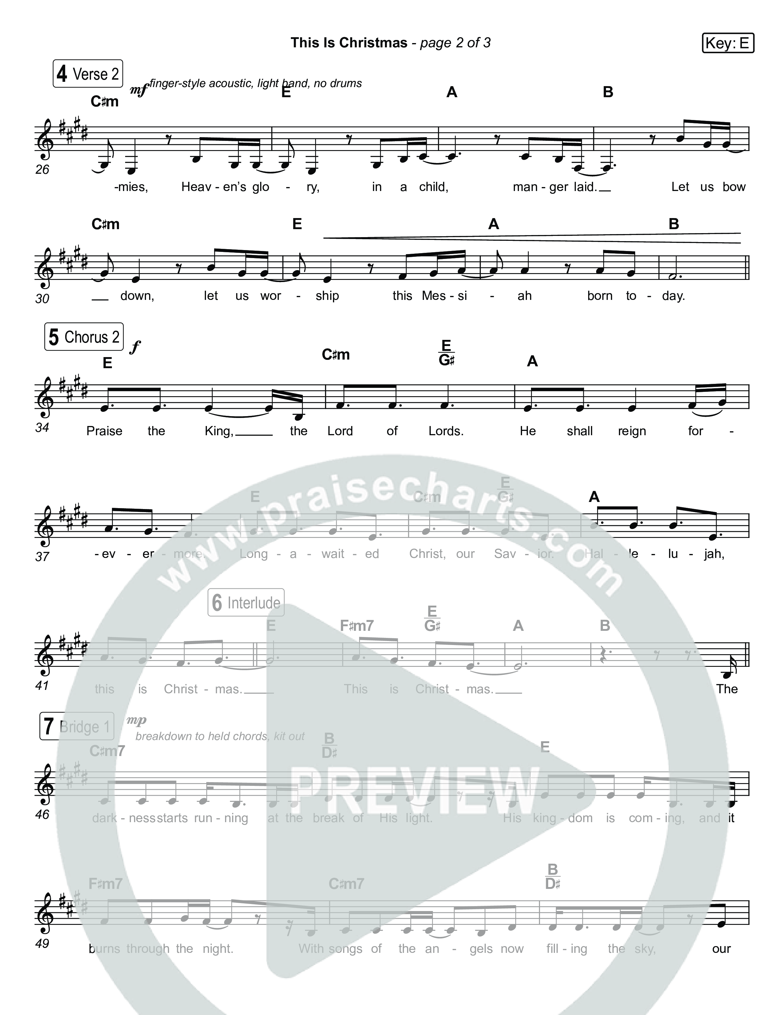 This Is Christmas (Live) Lead Sheet (SAT) (Museum Of The Bible / Tasha Layton / Indiana Wesleyan University Choir / Arr. Keith Everett Smith)