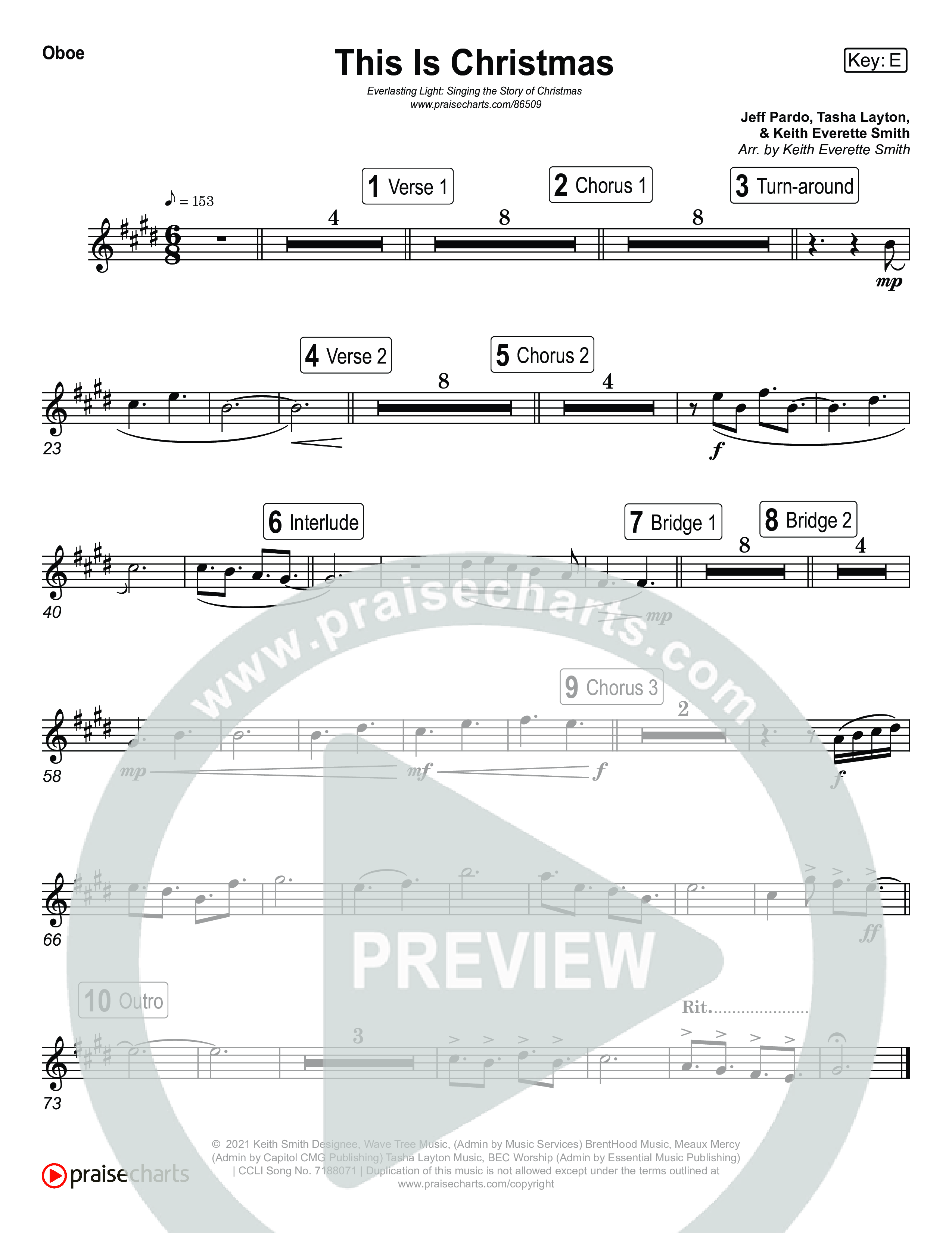 This Is Christmas (Live) Oboe (Museum Of The Bible / Tasha Layton / Indiana Wesleyan University Choir / Arr. Keith Everett Smith)