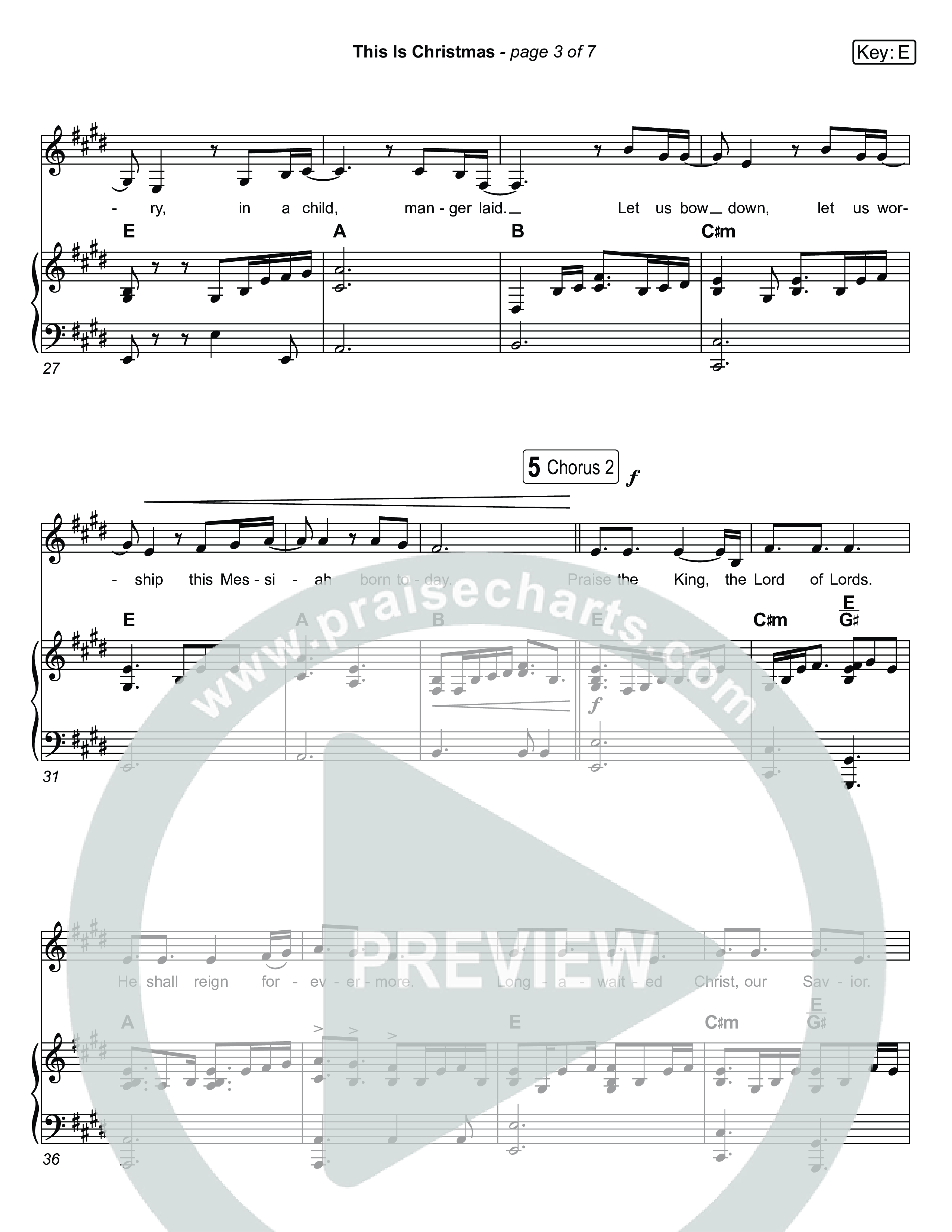 This Is Christmas (Live) Piano/Vocal (SATB) (Museum Of The Bible / Tasha Layton / Indiana Wesleyan University Choir / Arr. Keith Everett Smith)