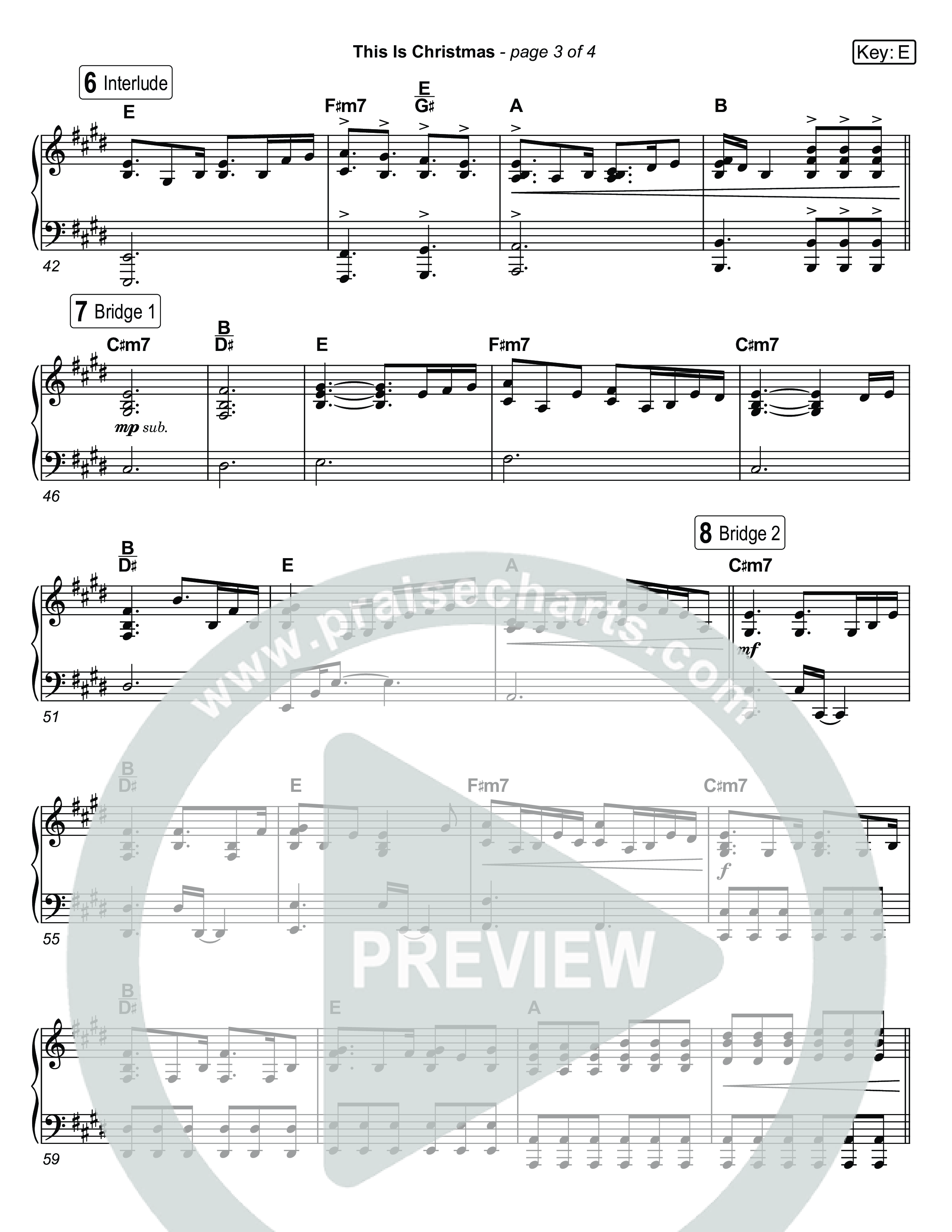 This Is Christmas (Live) Piano Sheet (Museum Of The Bible / Tasha Layton / Indiana Wesleyan University Choir / Arr. Keith Everett Smith)