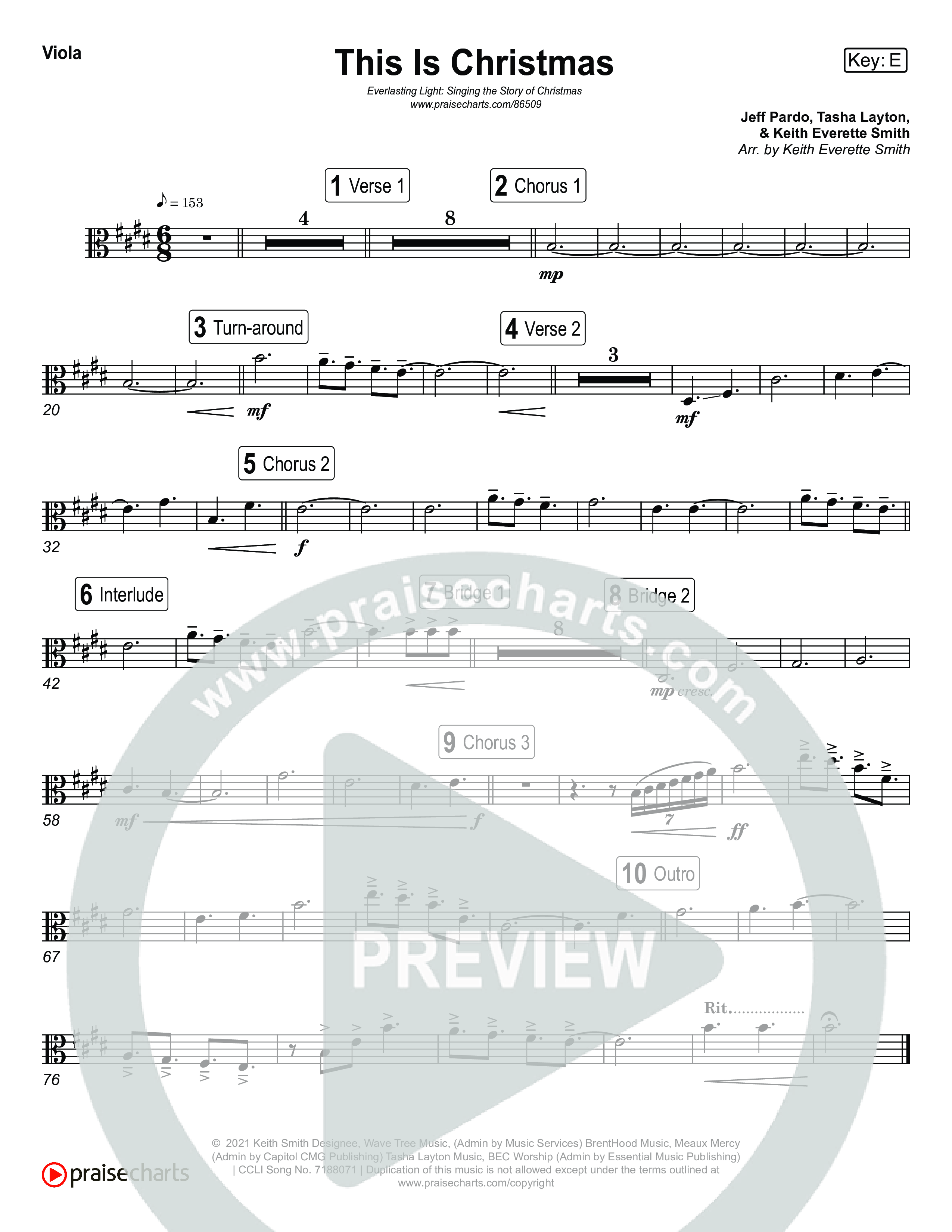 This Is Christmas (Live) Viola (Museum Of The Bible / Tasha Layton / Indiana Wesleyan University Choir / Arr. Keith Everett Smith)