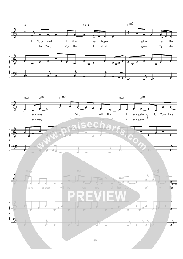 Reason I Live Lead & Piano (Hillsong Worship)