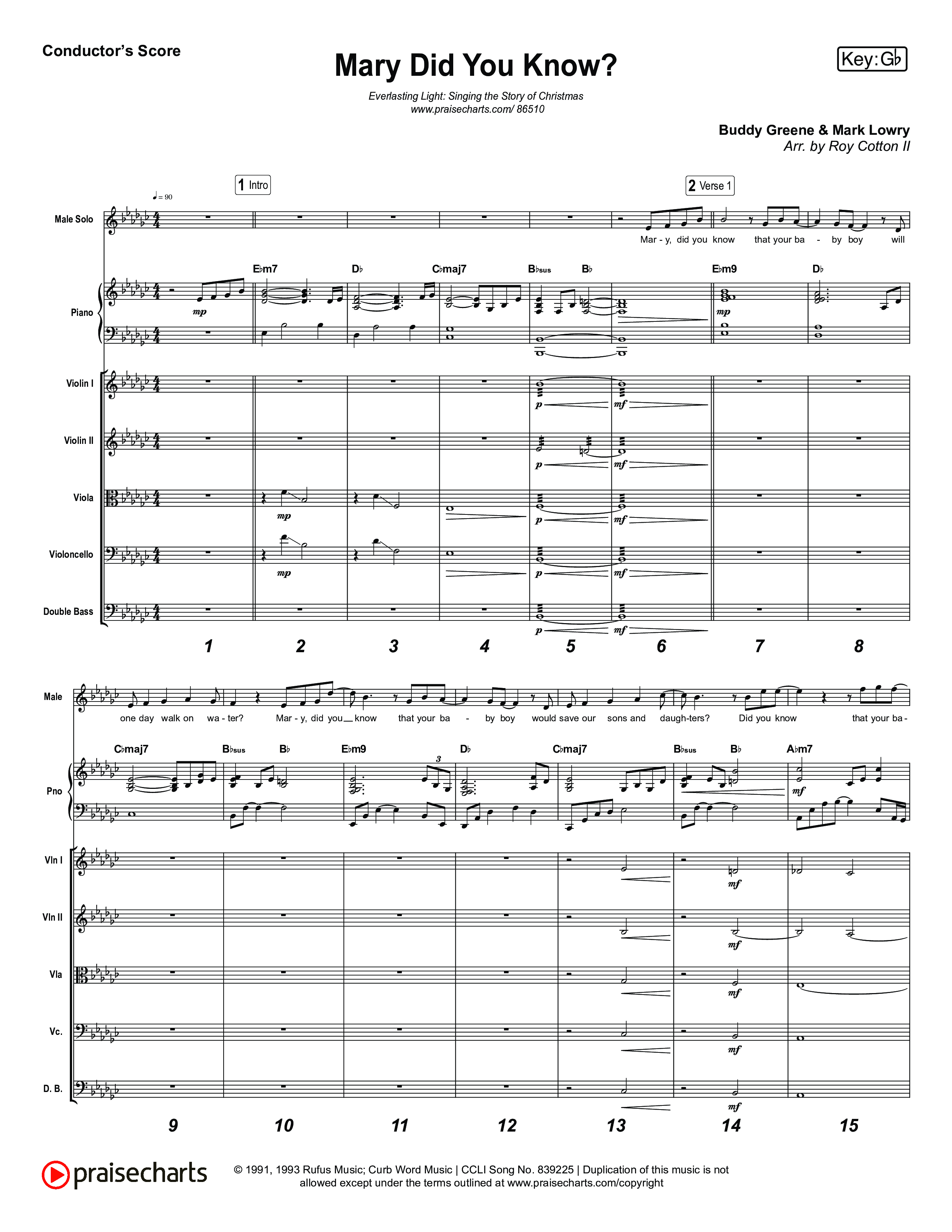 Mary Did You Know (Live) Orchestration (Museum Of The Bible / Anthony Evans / Indiana Wesleyan University Choir / Arr. Roy Colton II)