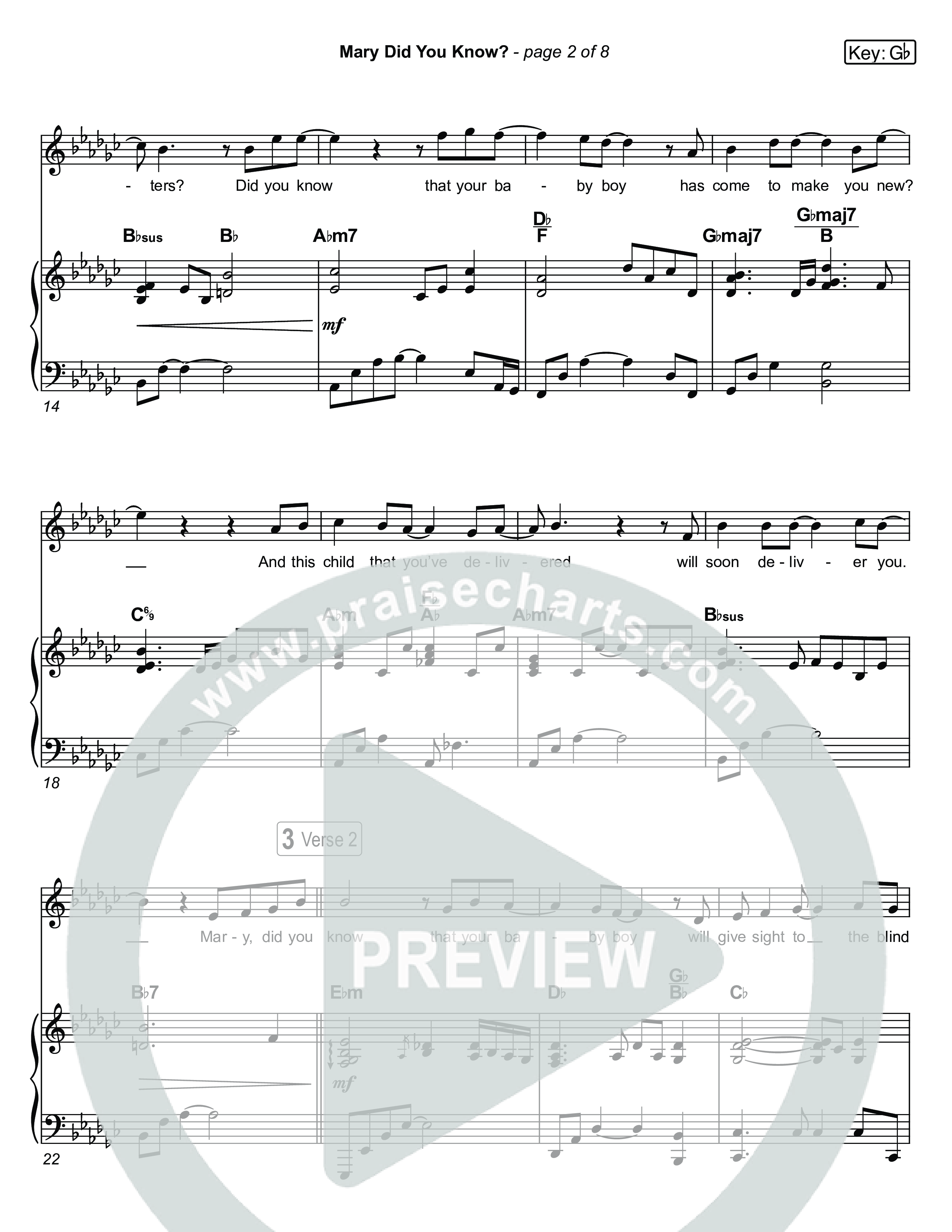 Mary Did You Know (Live) Piano/Vocal Pack (Museum Of The Bible / Anthony Evans / Indiana Wesleyan University Choir / Arr. Roy Colton II)