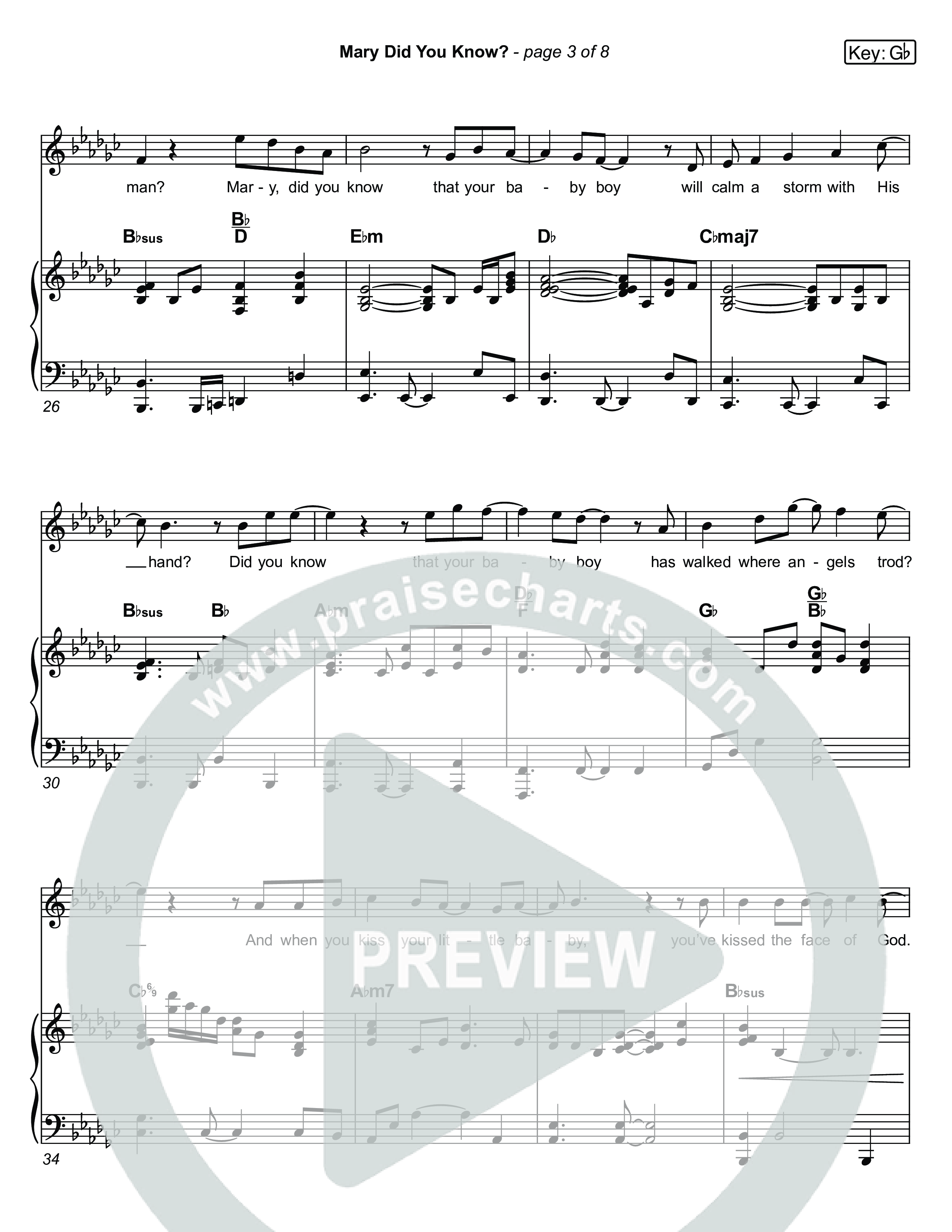 Mary Did You Know (Live) Piano/Vocal Pack (Museum Of The Bible / Anthony Evans / Indiana Wesleyan University Choir / Arr. Roy Colton II)