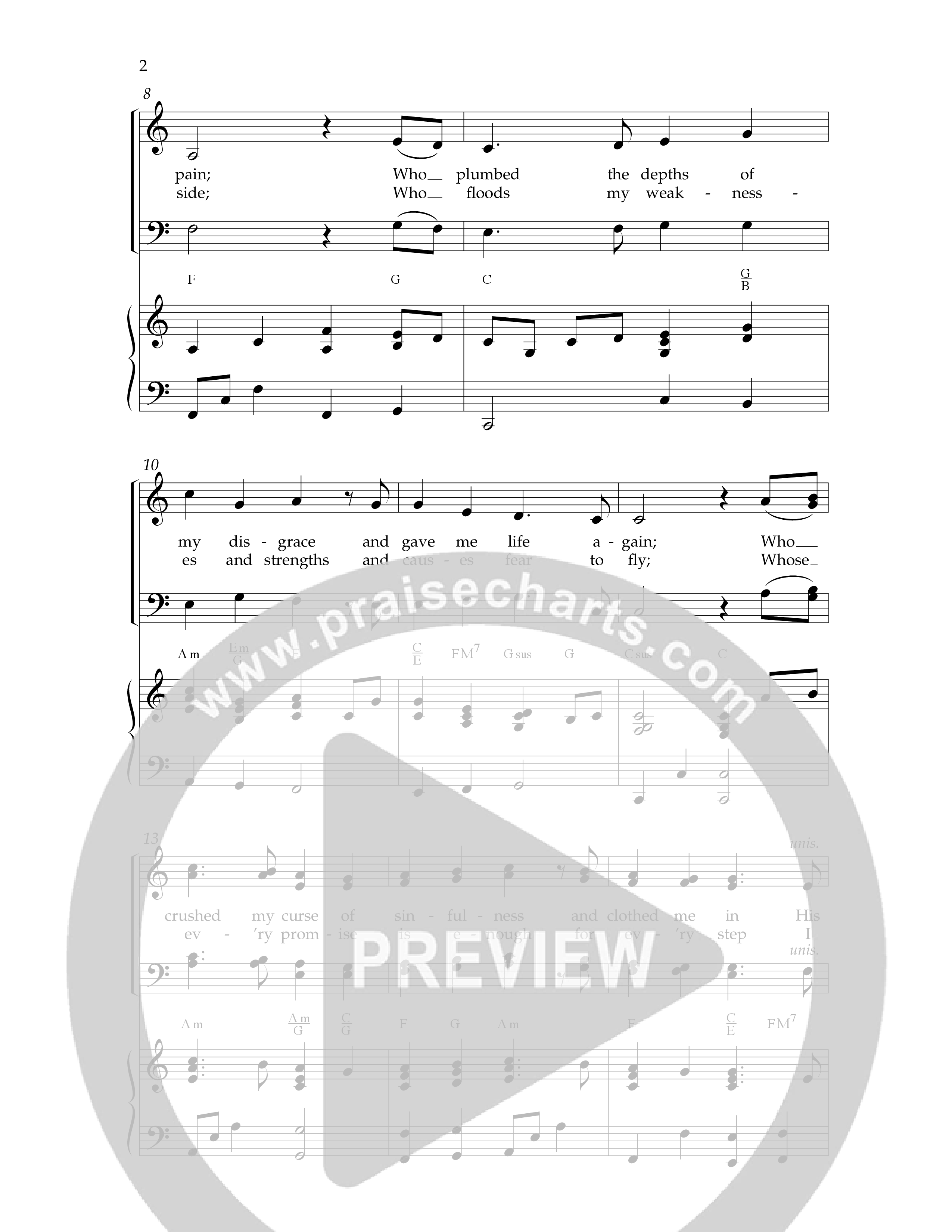 My Heart Is Filled With Thankfulness (Choral Anthem SATB) Anthem (SATB/Piano) (Lifeway Choral / Arr. Dennis Allen)