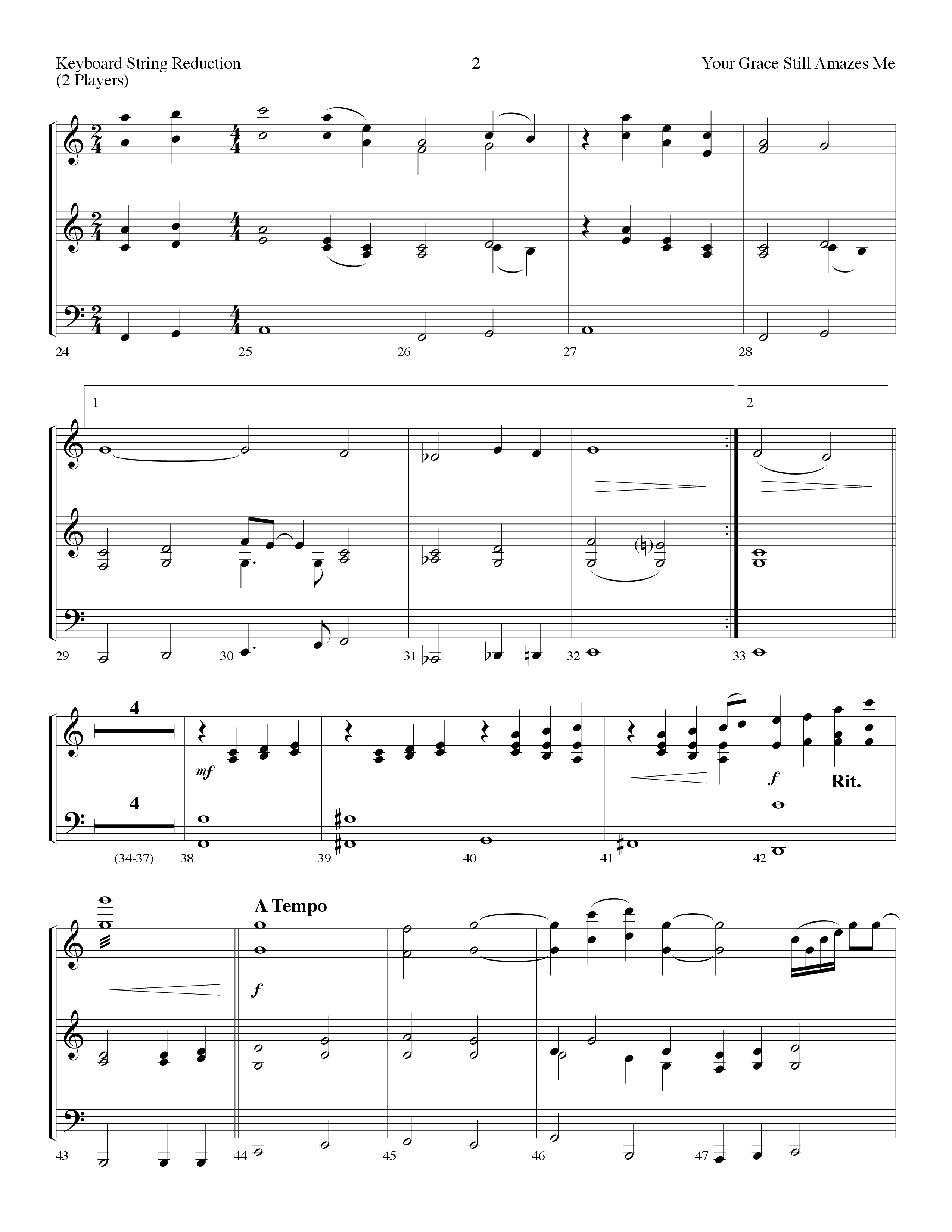 Your Grace Still Amazes Me (Choral Anthem SATB) String Reduction (Lifeway Choral / Arr. Dennis Allen)