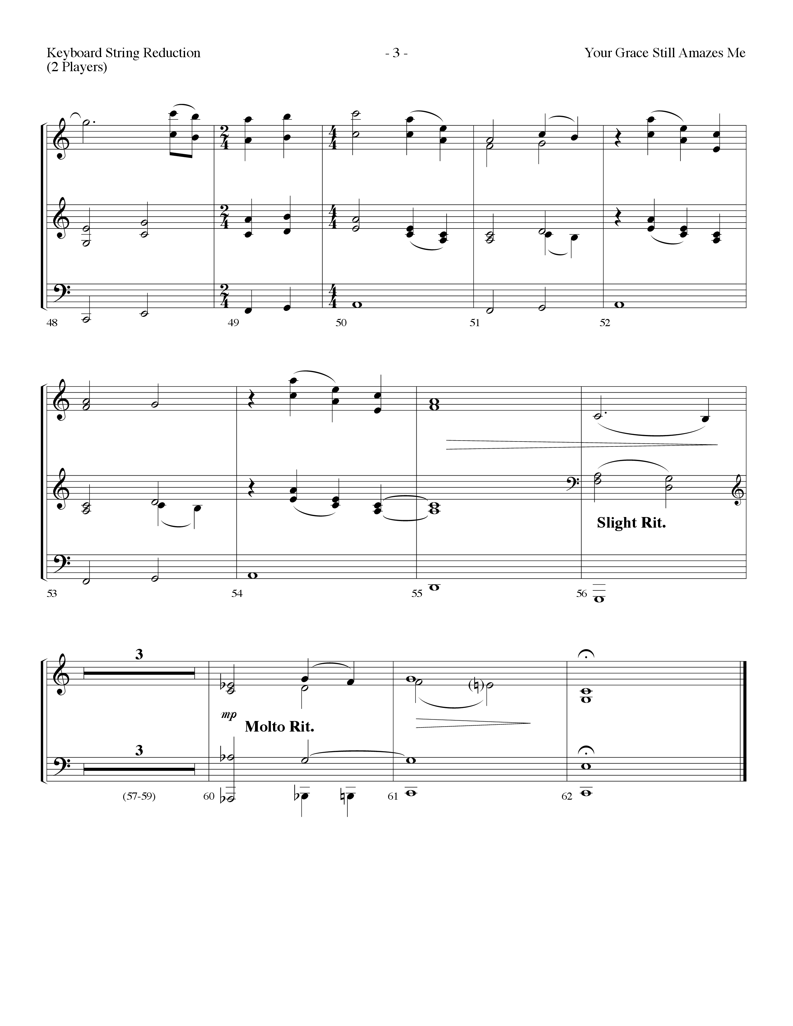 Your Grace Still Amazes Me (Choral Anthem SATB) String Reduction (Lifeway Choral / Arr. Dennis Allen)