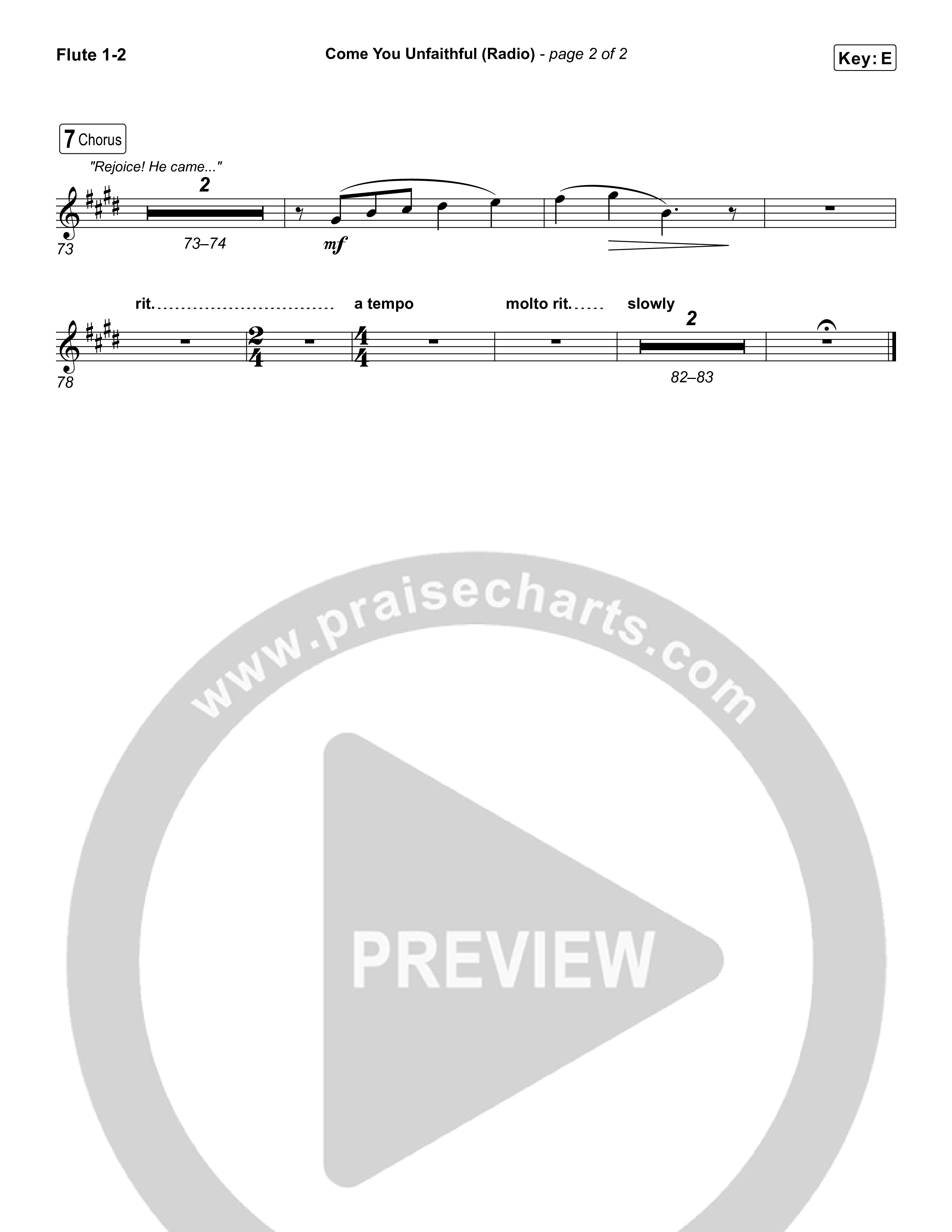 Come You Unfaithful (Radio) Wind Pack (Michael Boggs)