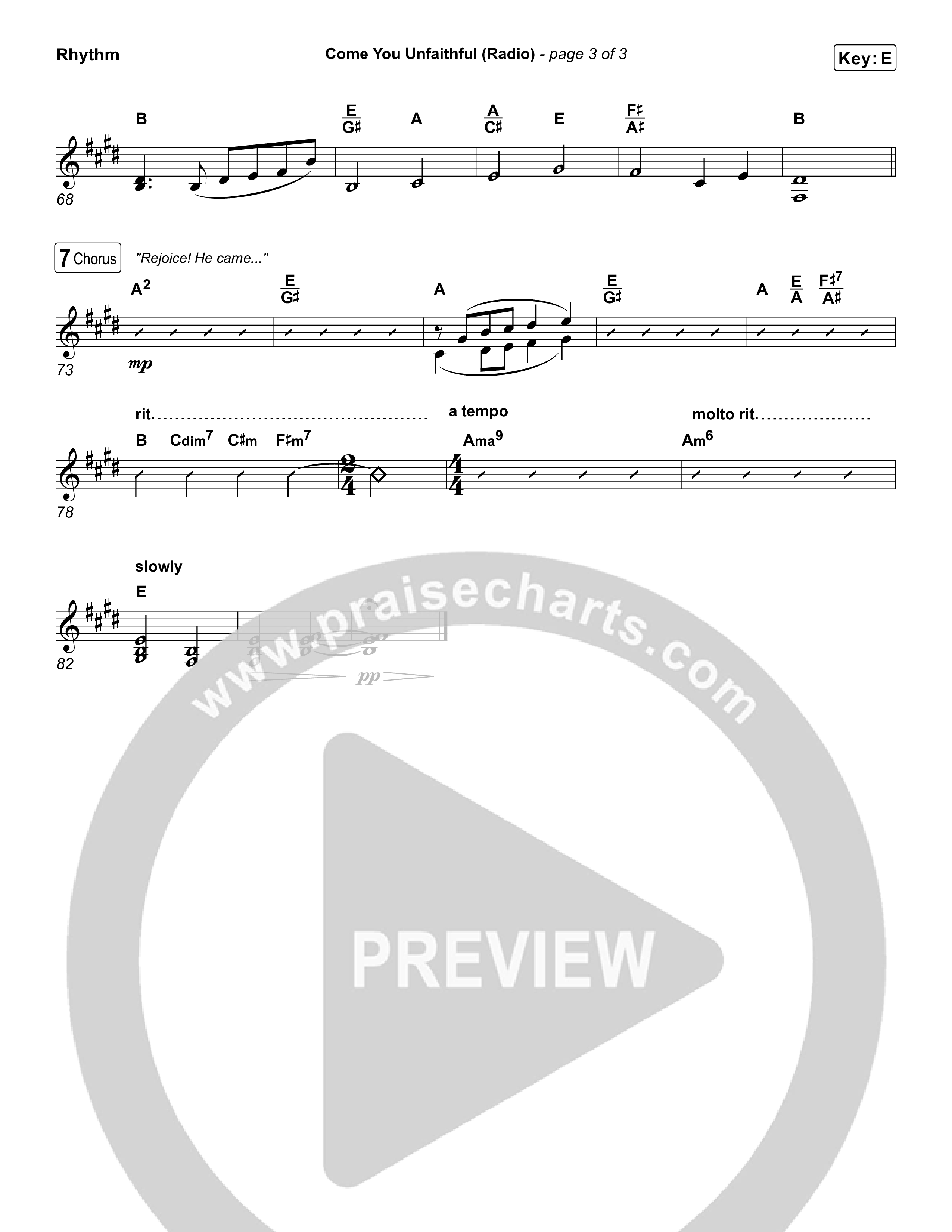 Come You Unfaithful (Radio) Rhythm Pack (Michael Boggs)