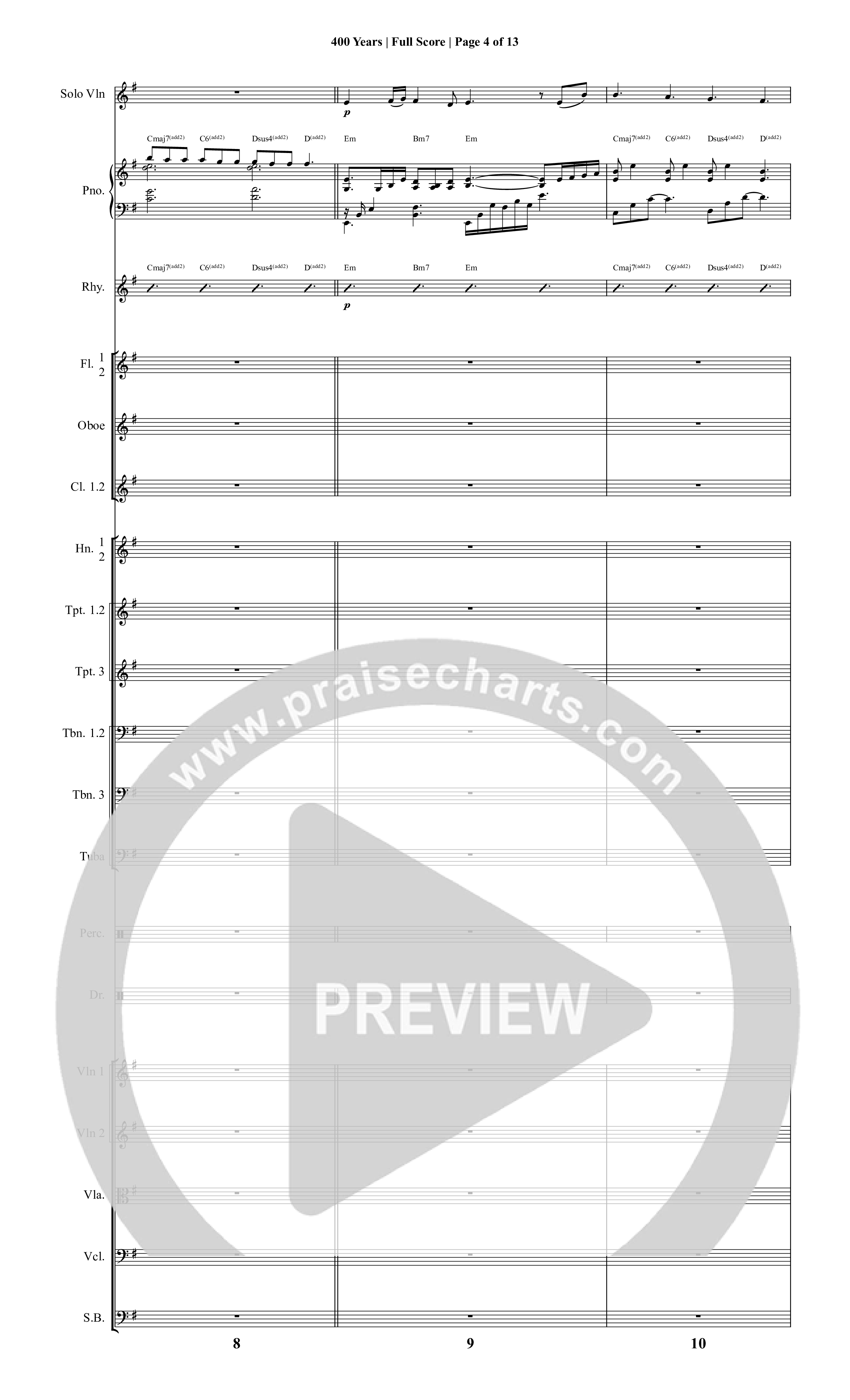 It Is Written (19 Song Choral Collection) Song 10 (Orchestration) (Christopher R. Brown)