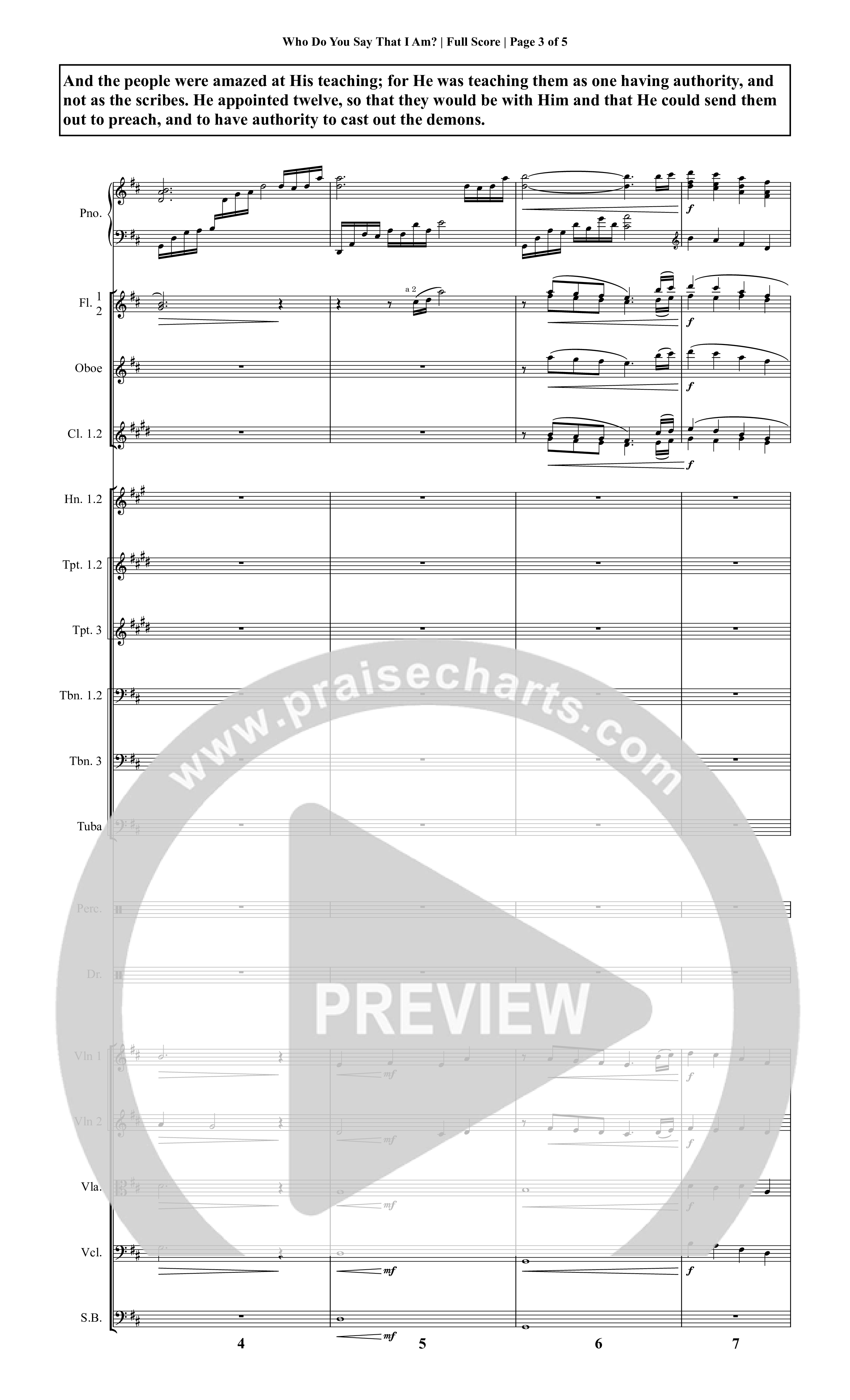 It Is Written (19 Song Choral Collection) Song 12 (Orchestration) (Christopher R. Brown)