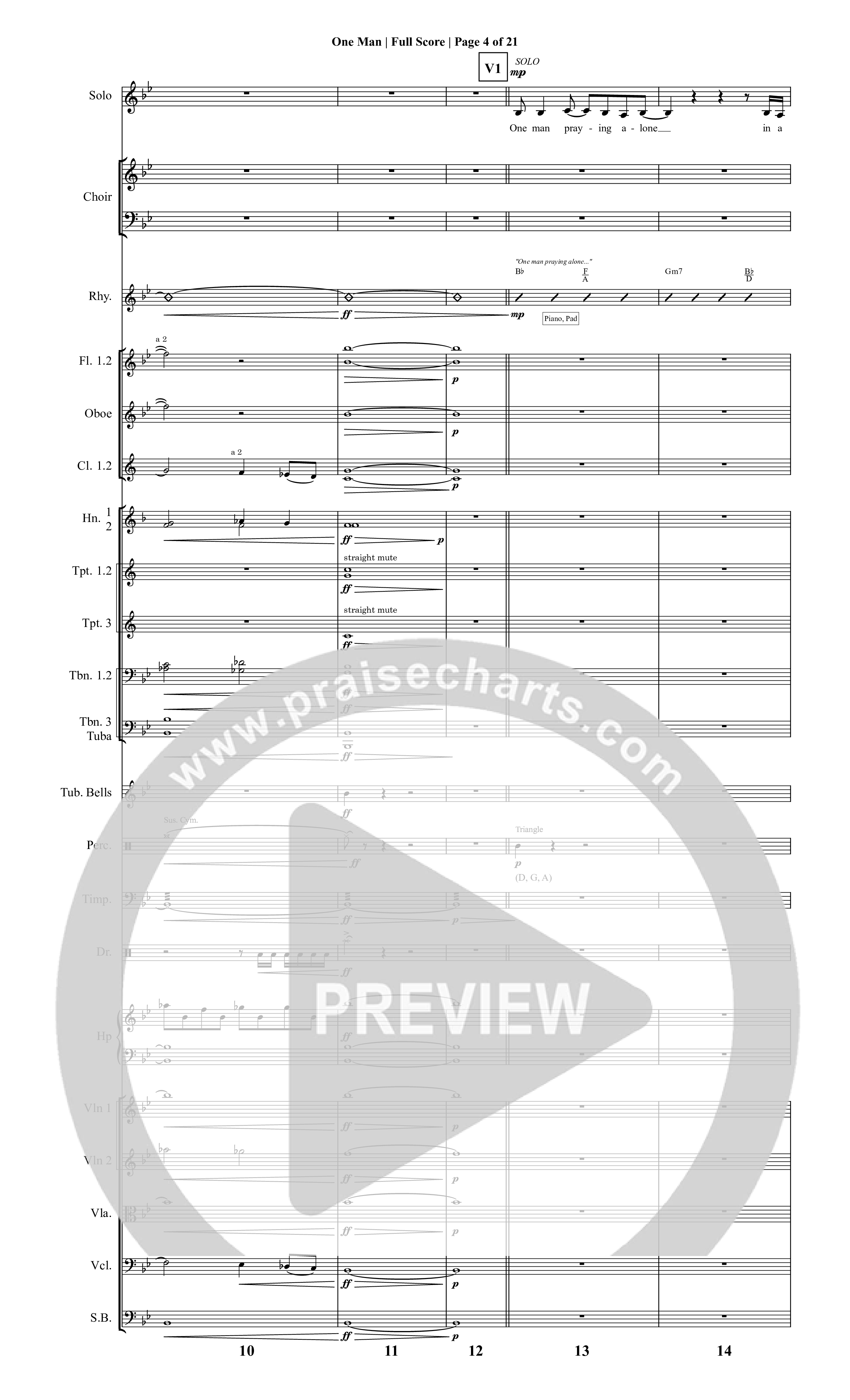 It Is Written (19 Song Choral Collection) Song 14 (Orchestration) (Christopher R. Brown)