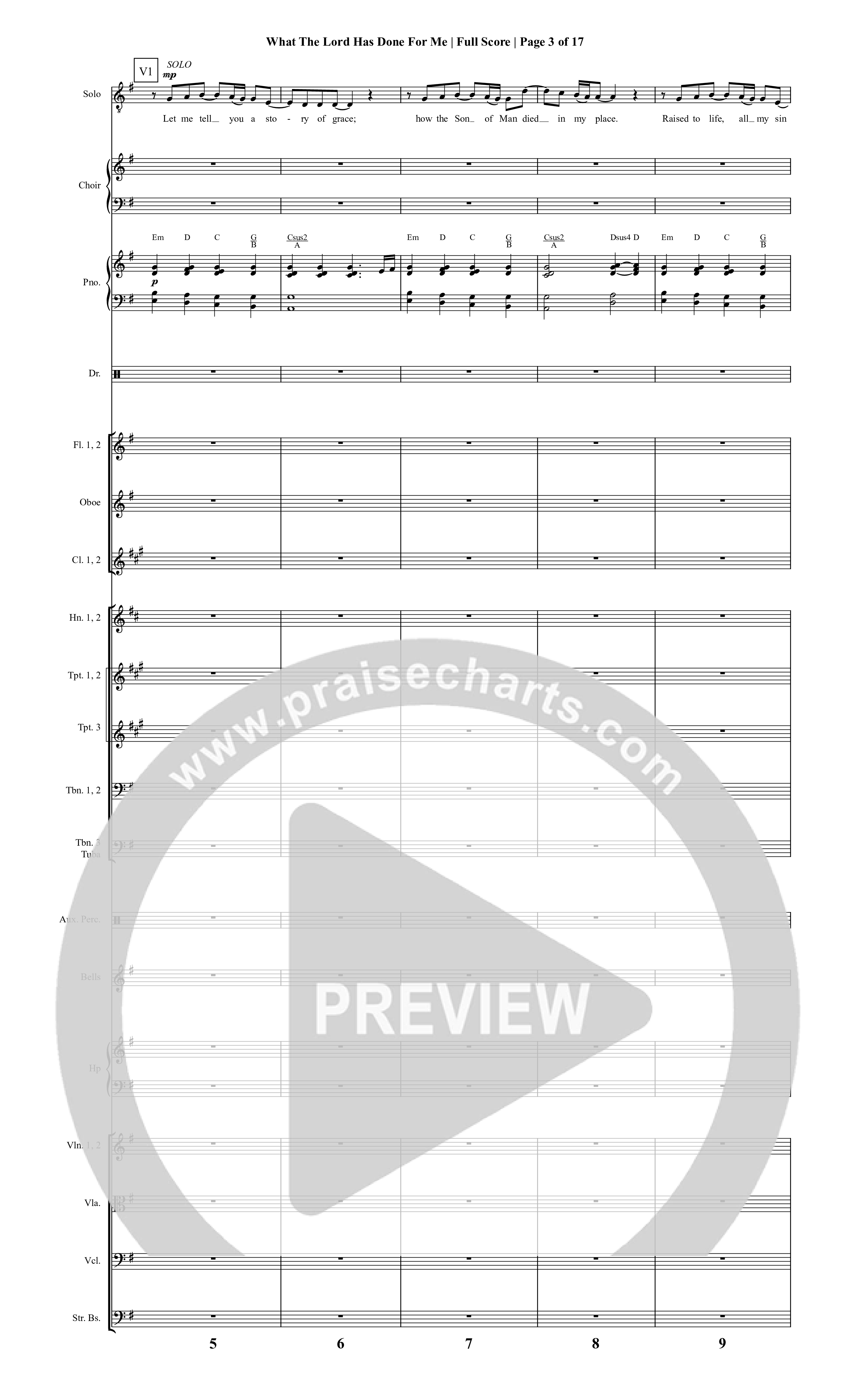 It Is Written (19 Song Choral Collection) Song 17 (Orchestration) (Christopher R. Brown)