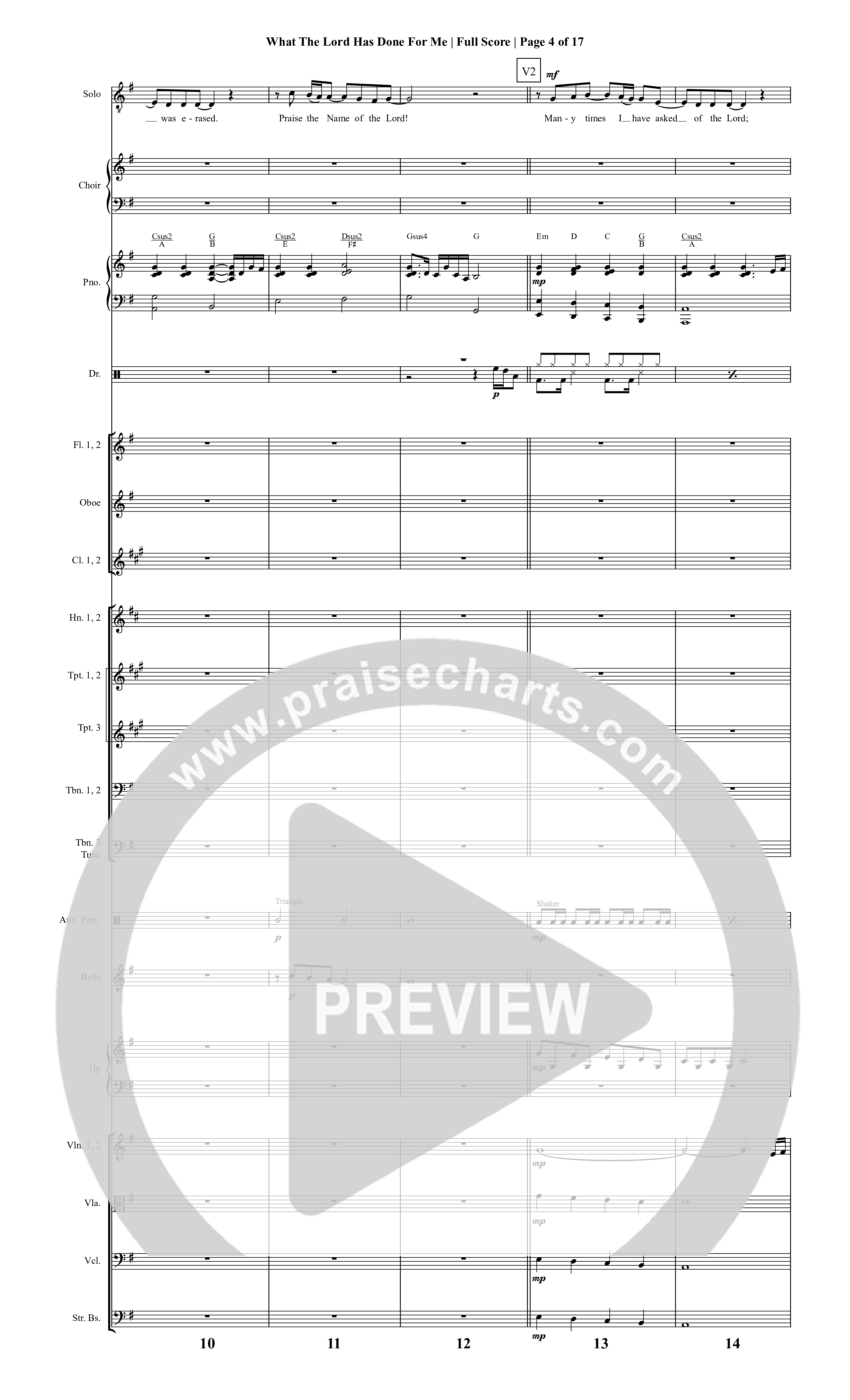 It Is Written (19 Song Choral Collection) Song 17 (Orchestration) (Christopher R. Brown)