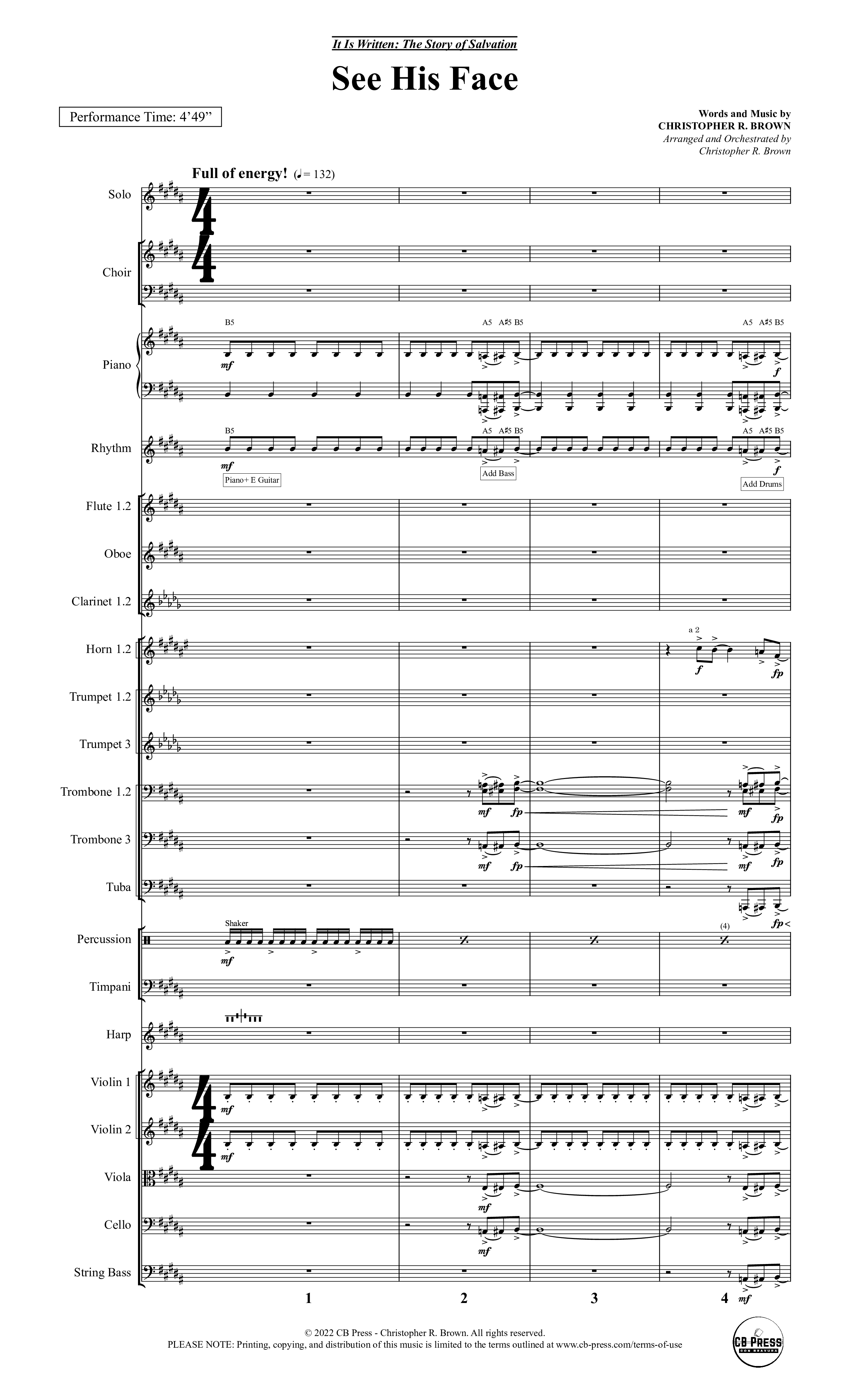 It Is Written (19 Song Choral Collection) Song 19 (Orchestration) (Christopher R. Brown)