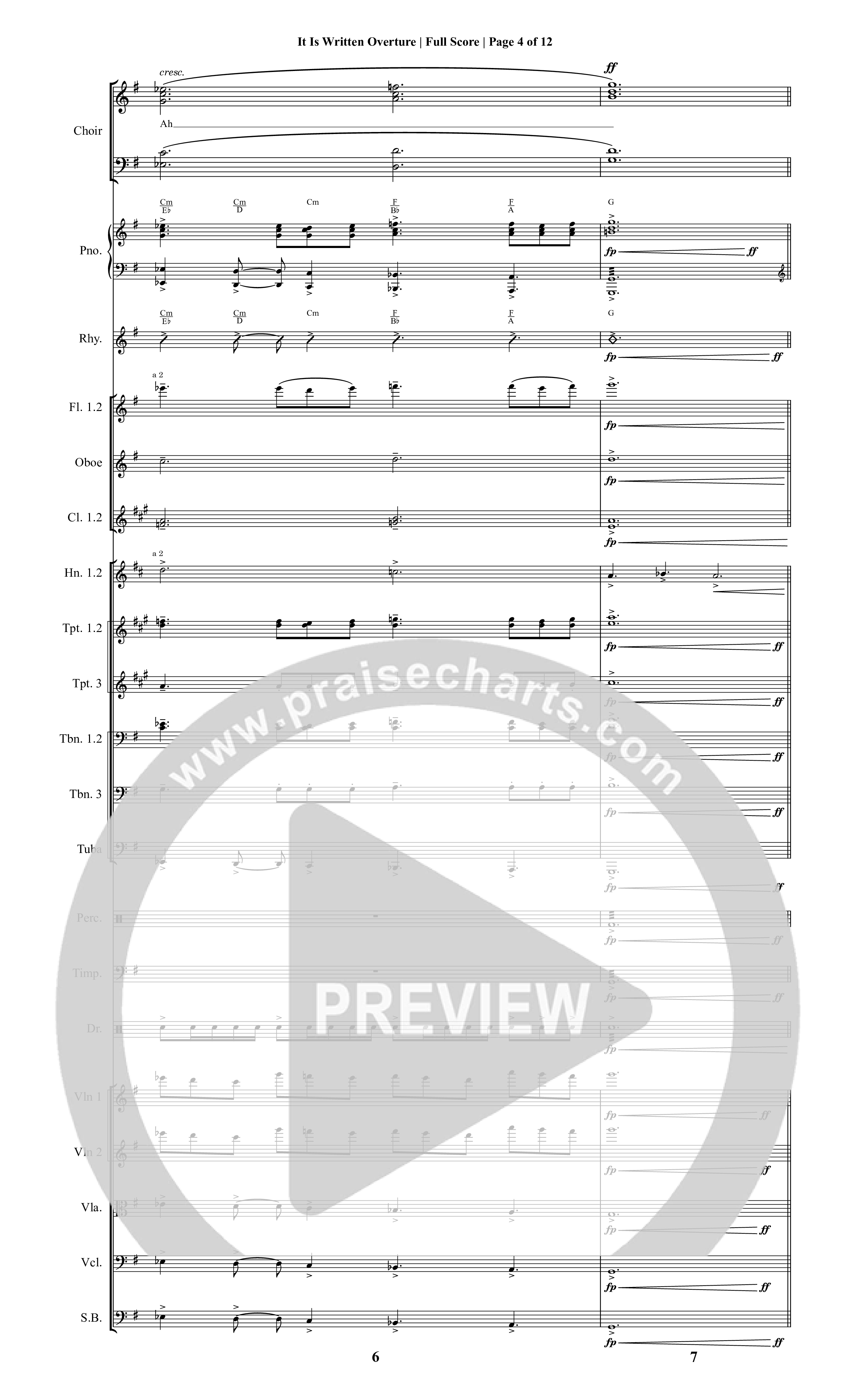 It Is Written (19 Song Choral Collection) Orchestrations (Christopher R. Brown)