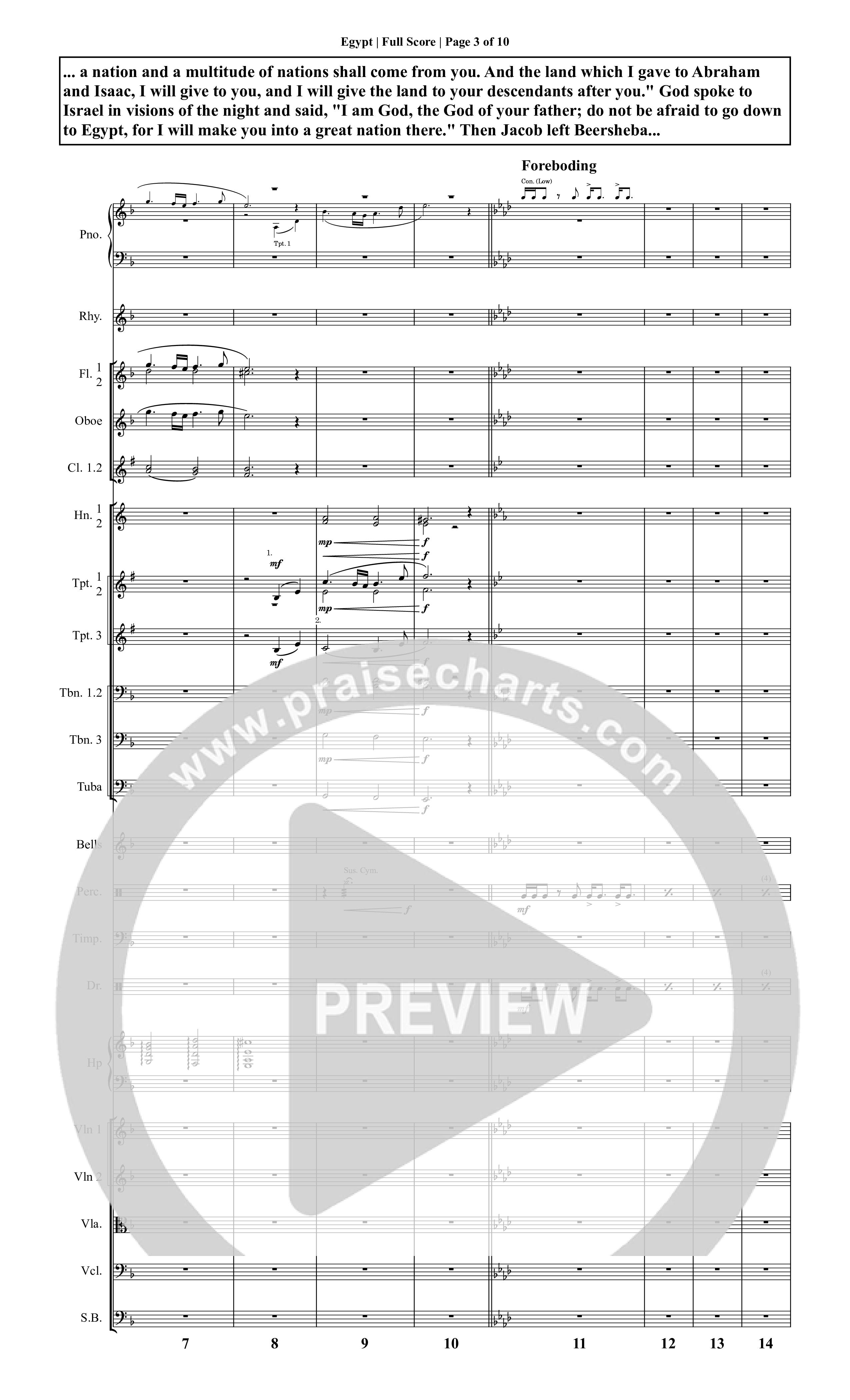 It Is Written (19 Song Choral Collection) Song 5 (Orchestration) (Christopher R. Brown)
