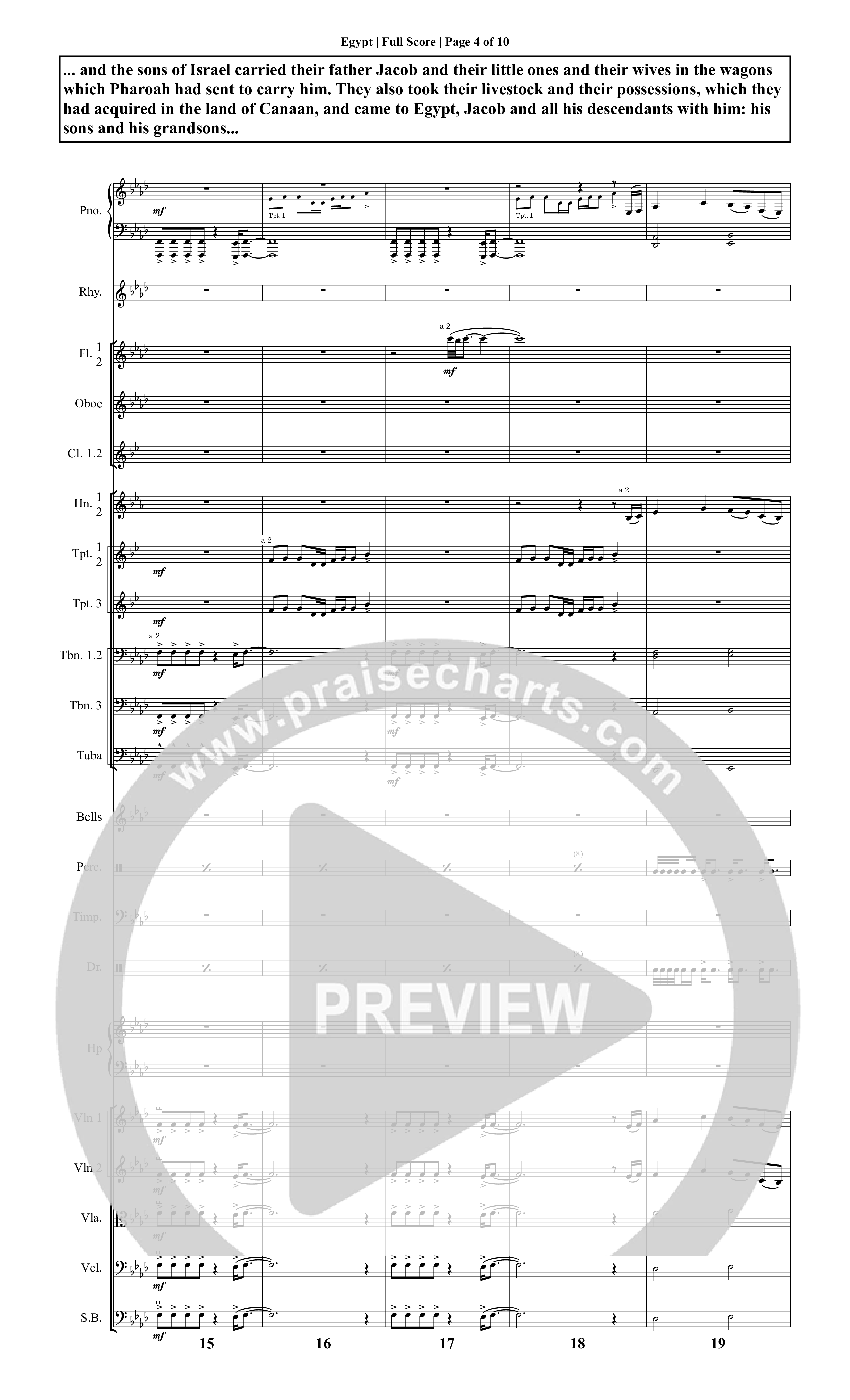 It Is Written (19 Song Choral Collection) Song 5 (Orchestration) (Christopher R. Brown)