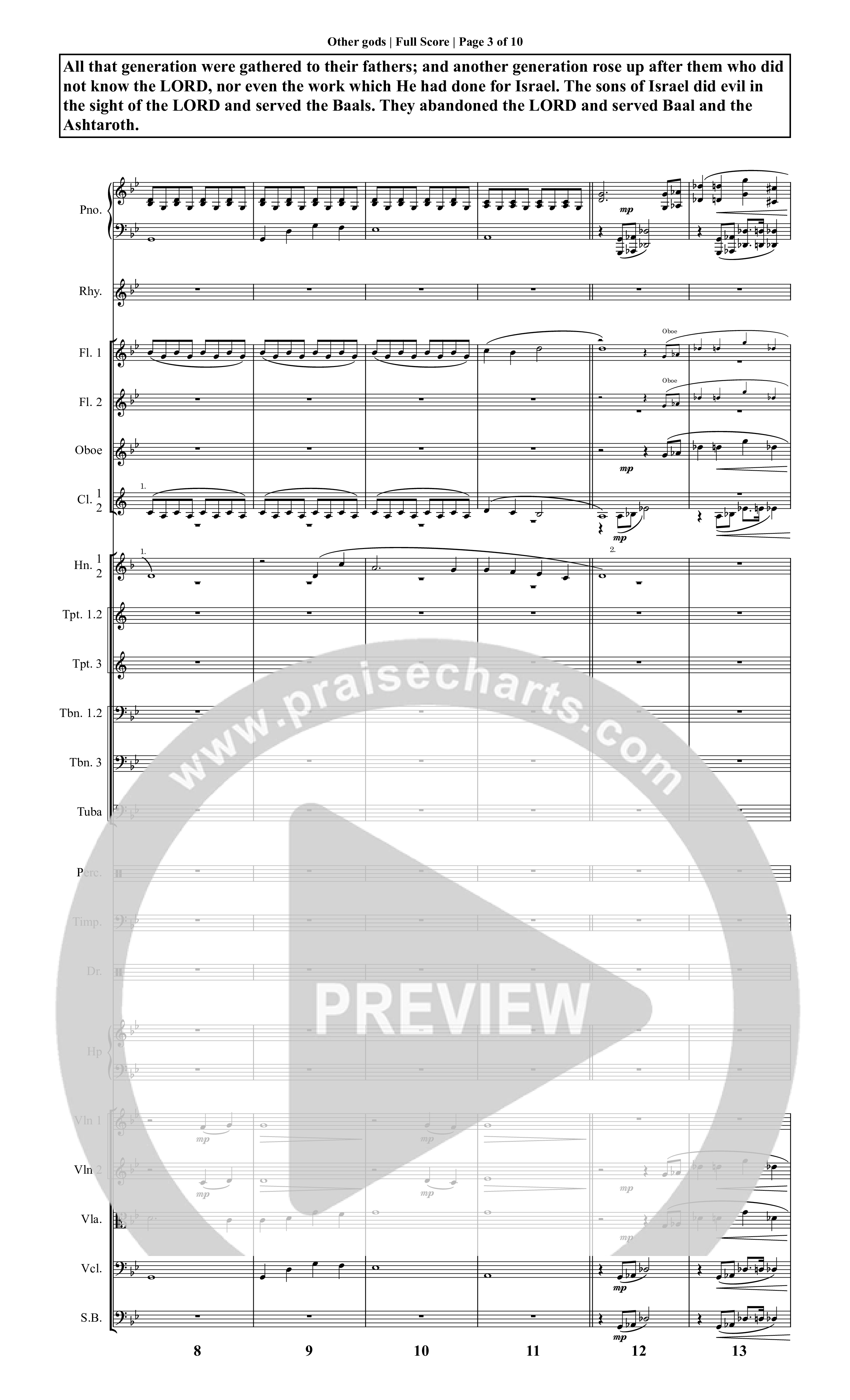 It Is Written (19 Song Choral Collection) Song 7 (Orchestration) (Christopher R. Brown)