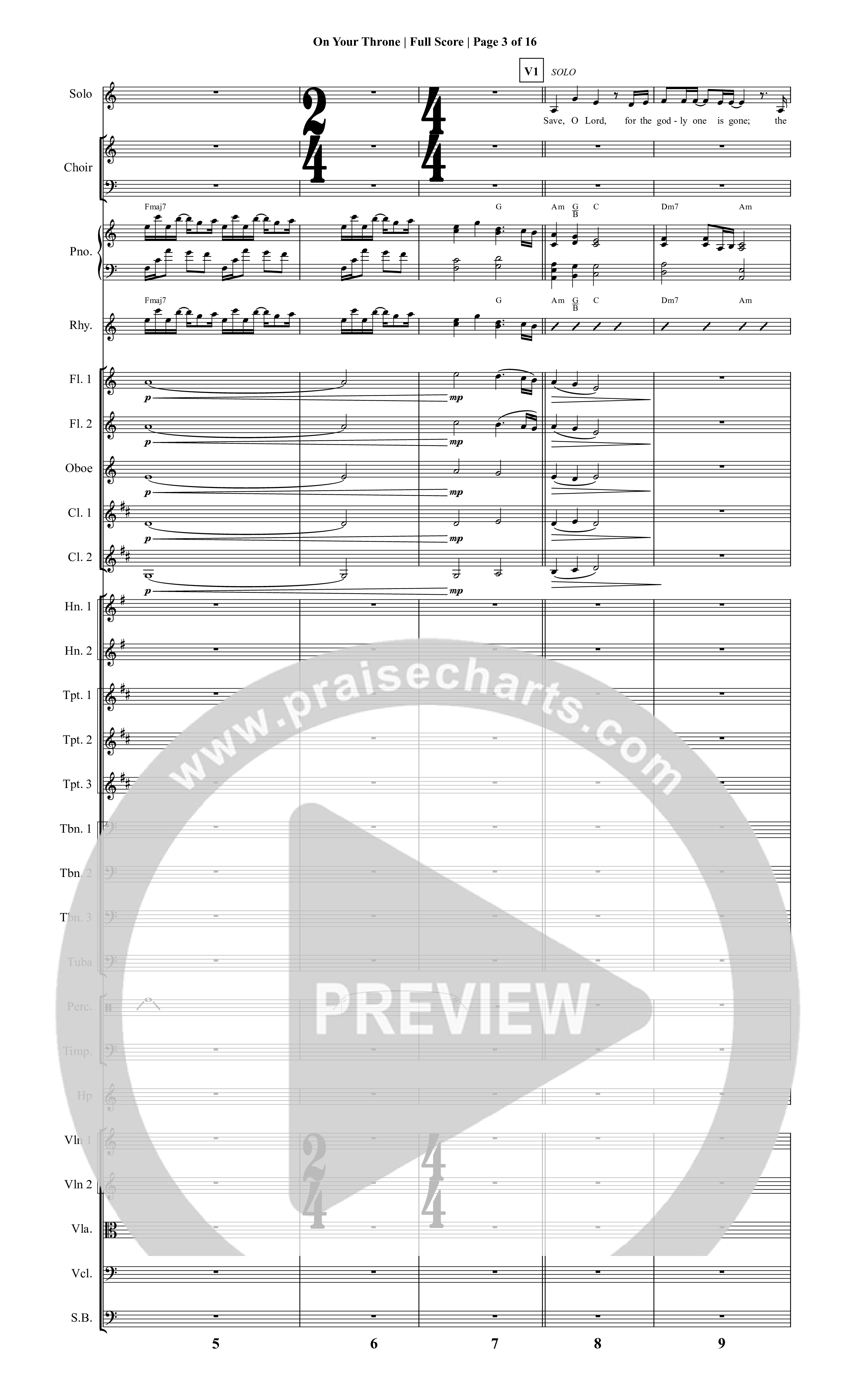It Is Written (19 Song Choral Collection) Song 8 (Orchestration) (Christopher R. Brown)