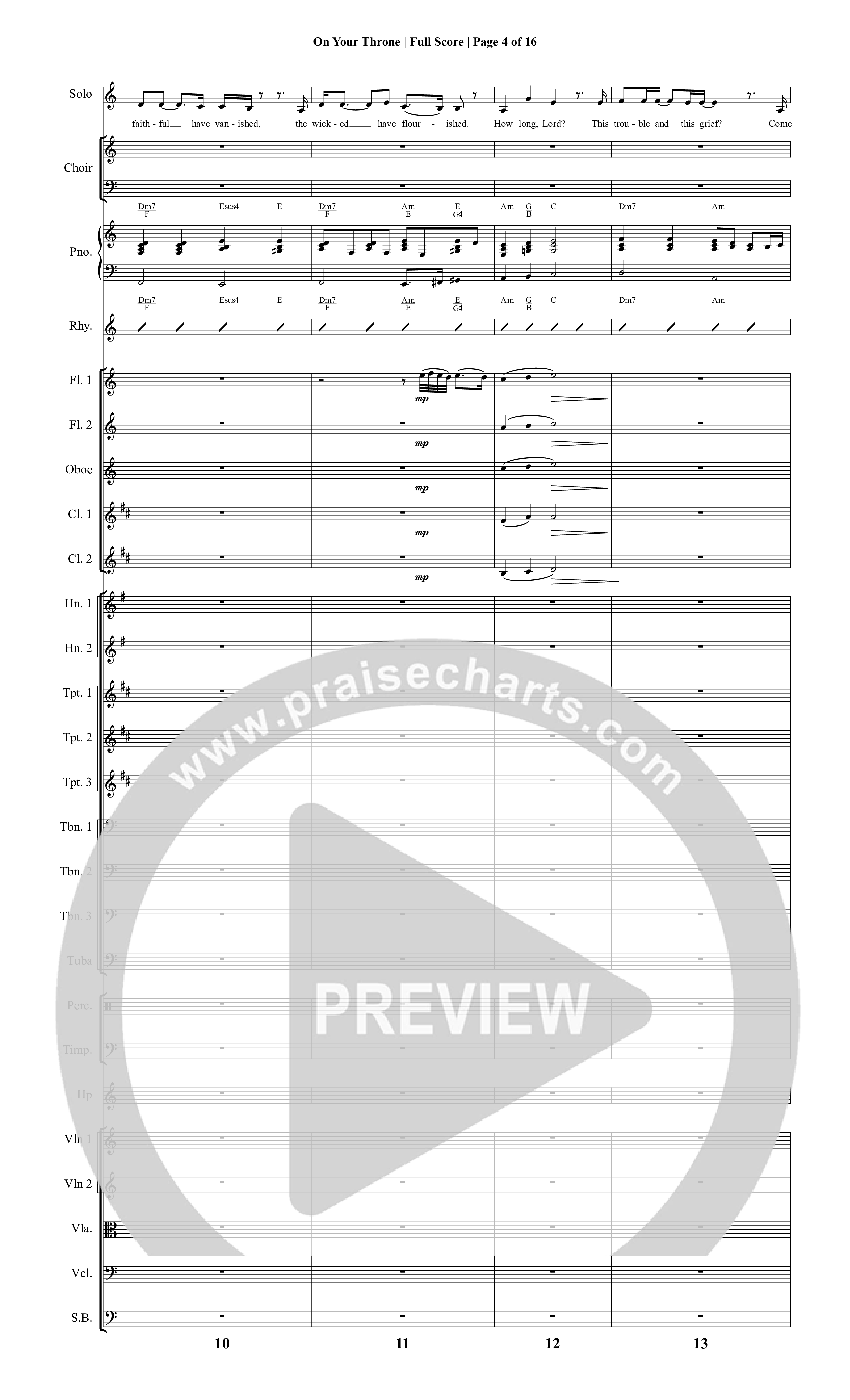 It Is Written (19 Song Choral Collection) Song 8 (Orchestration) (Christopher R. Brown)
