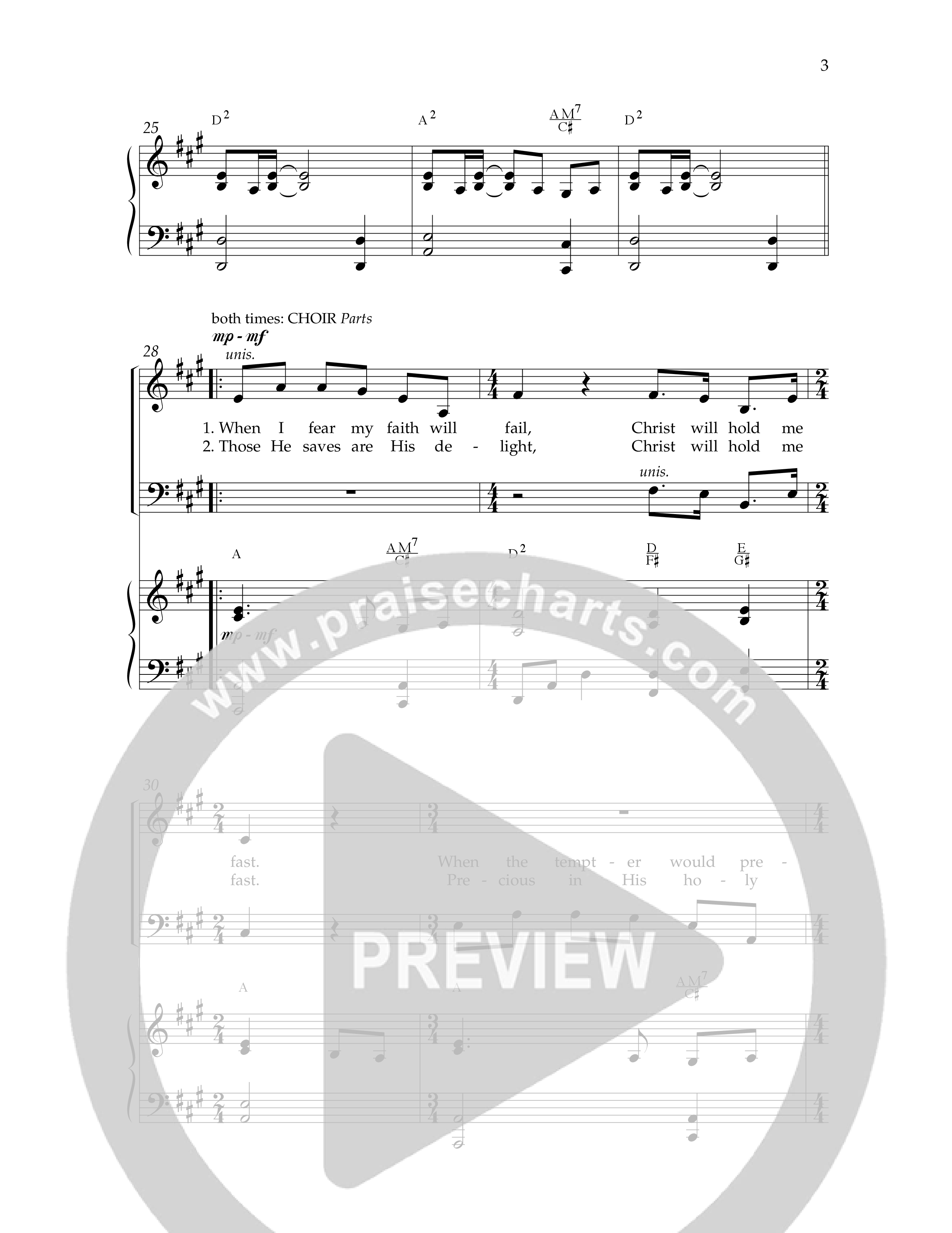 He Will Hold Me Fast (Choral Anthem SATB) Anthem (SATB/Piano) (Lifeway Choral / Arr. Dennis Allen)