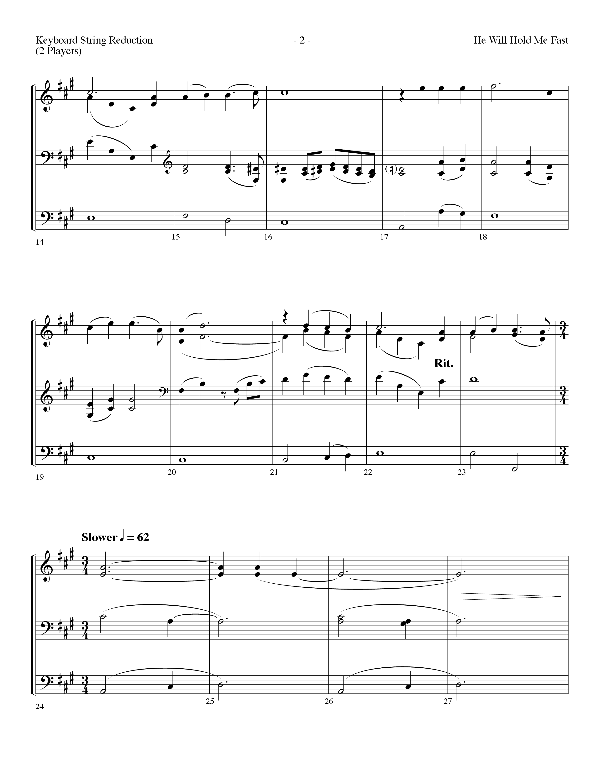 He Will Hold Me Fast (Choral Anthem SATB) String Reduction (Lifeway Choral / Arr. Dennis Allen)