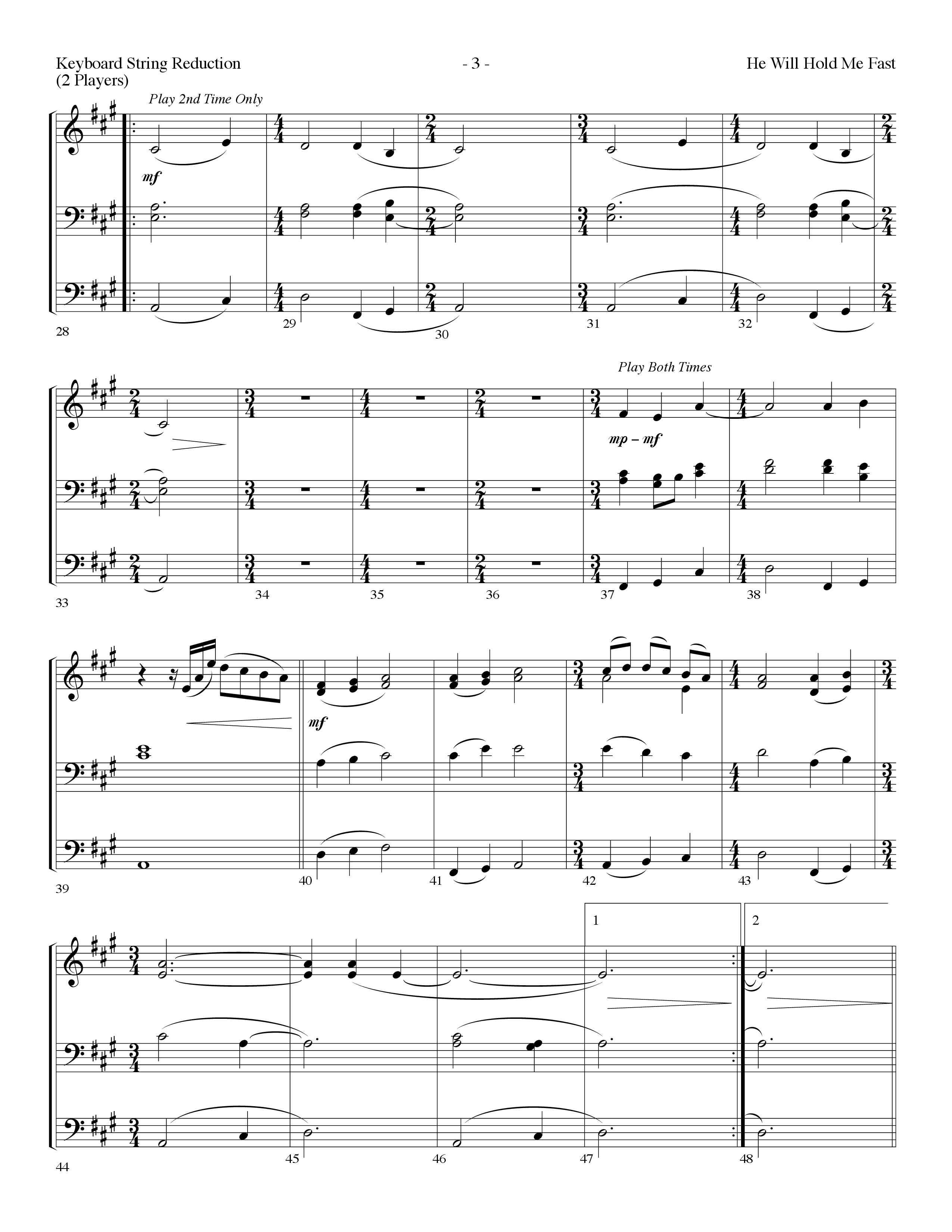 He Will Hold Me Fast (Choral Anthem SATB) String Reduction (Lifeway Choral / Arr. Dennis Allen)
