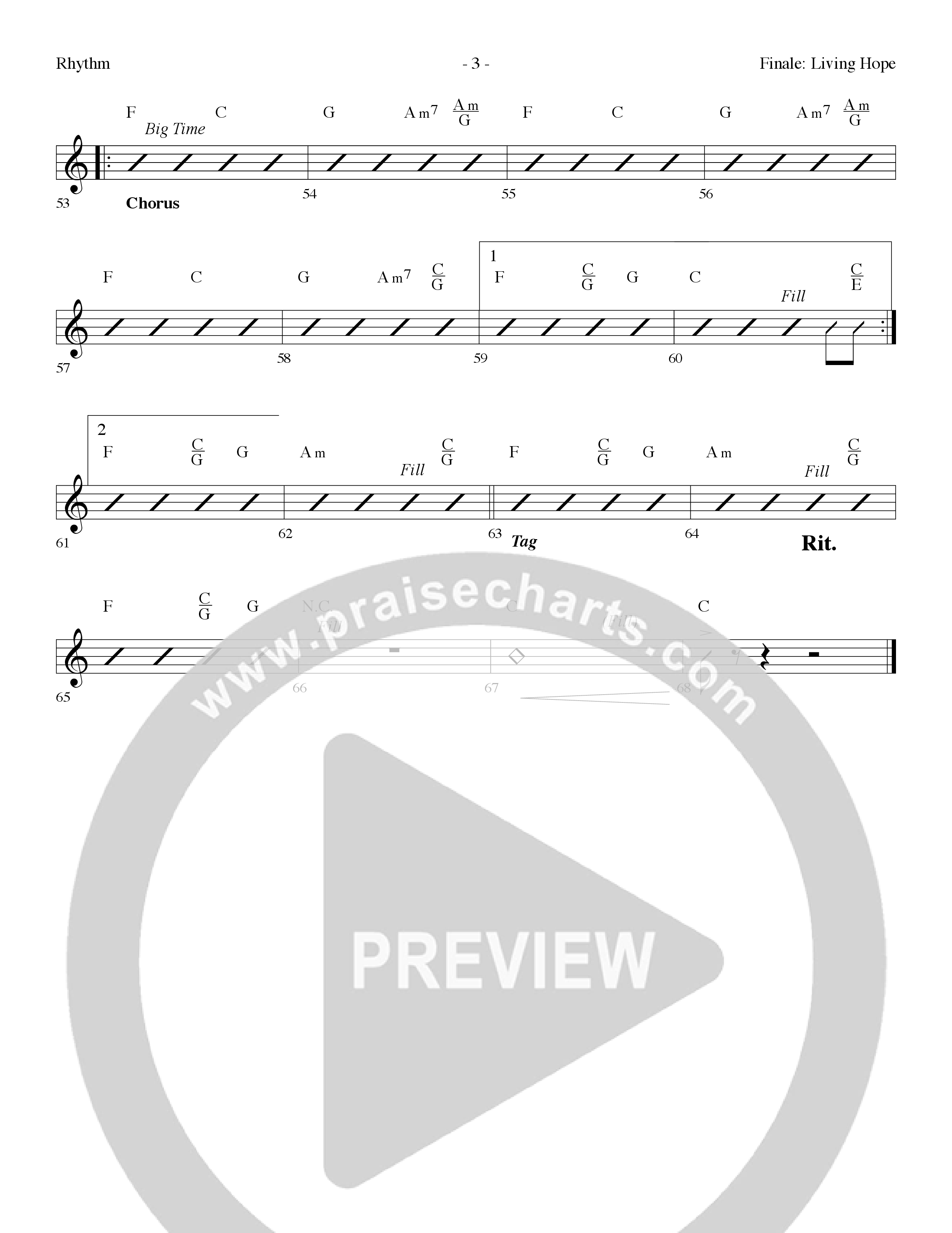 Finale: Living Hope Lead Melody & Rhythm (Lifeway Choral / Arr. Dennis Allen)