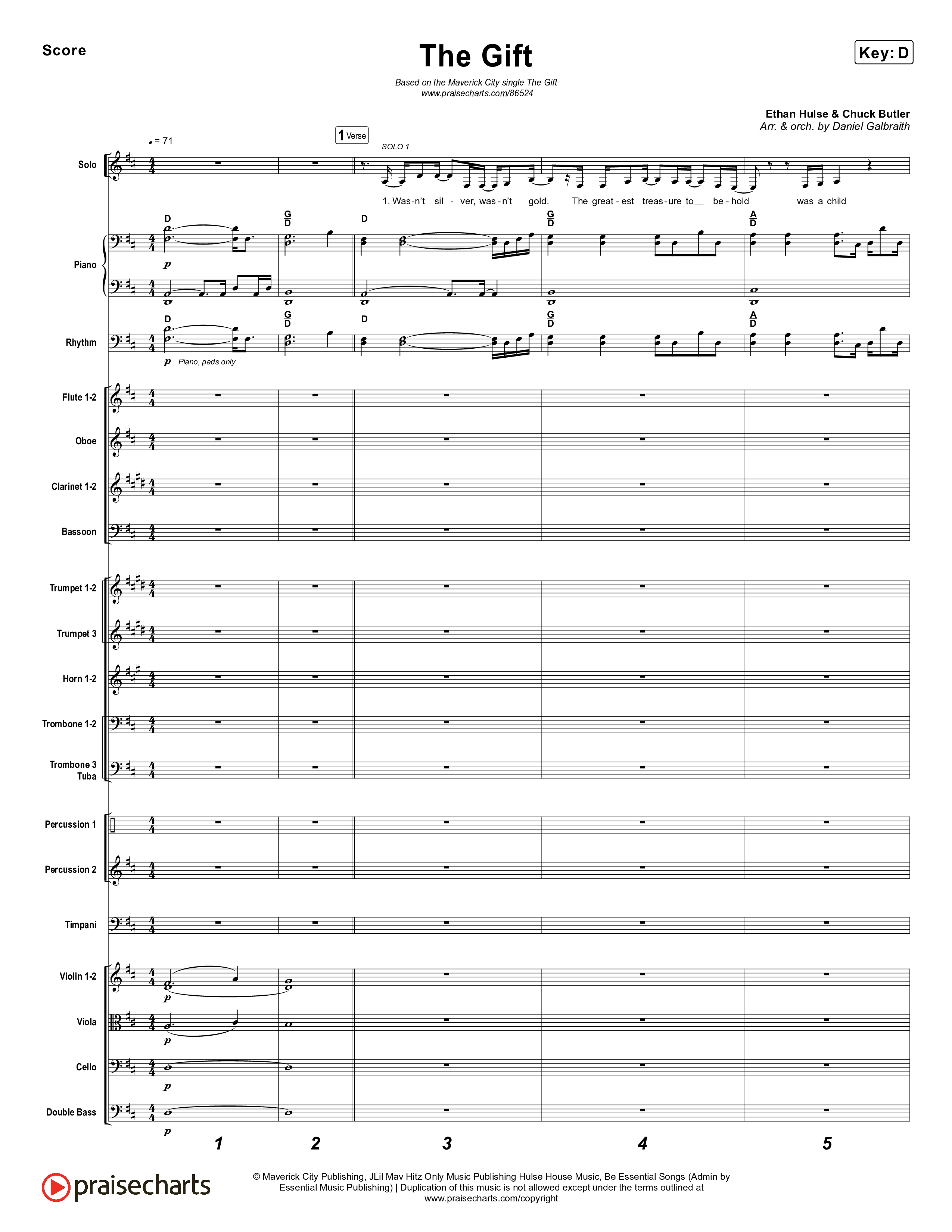 The Gift Orchestration (Maverick City Music / Naomi Raine / Nick Day)