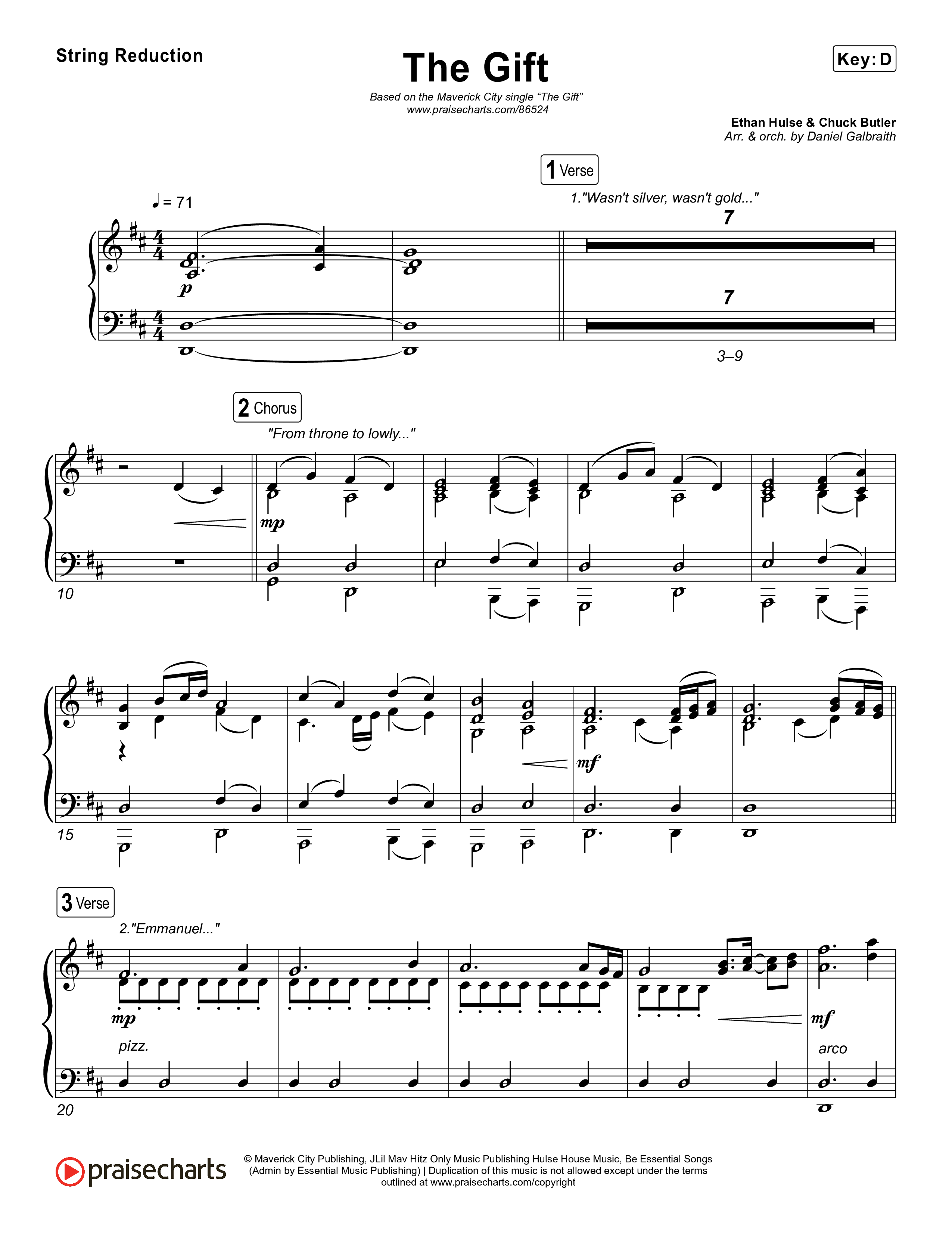 The Gift String Reduction (Maverick City Music / Naomi Raine / Nick Day)