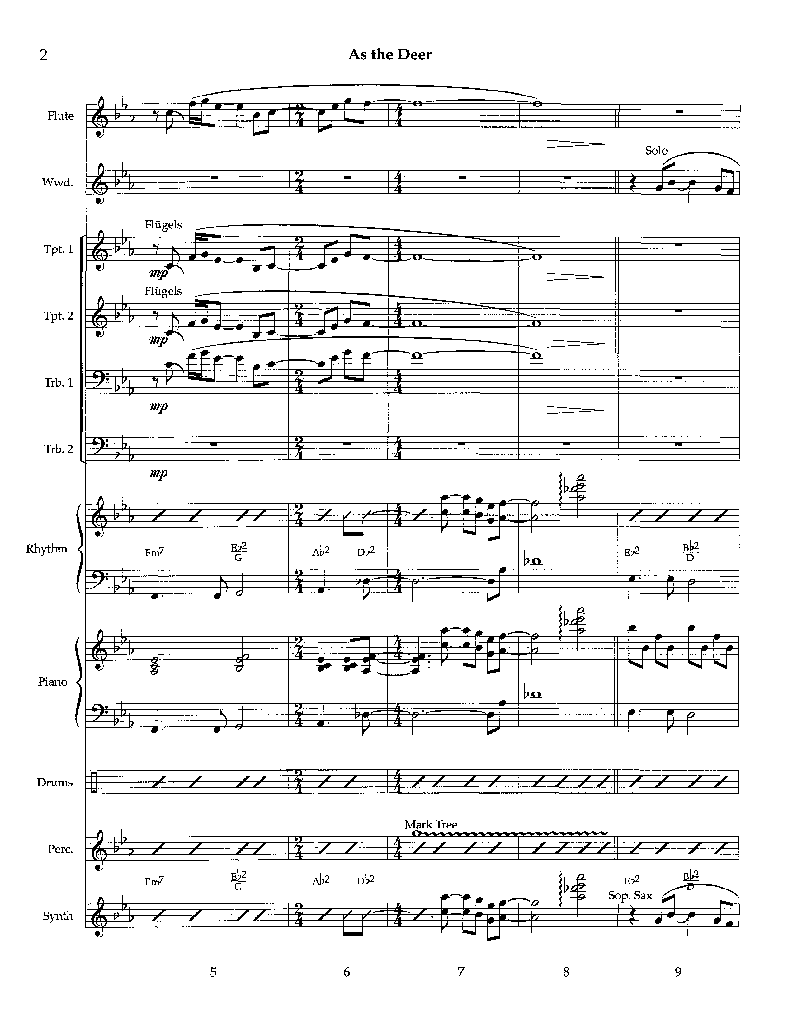 As The Deer (Instrumental) Orchestration (Lifeway Worship / Arr. Richard Kingsmore)