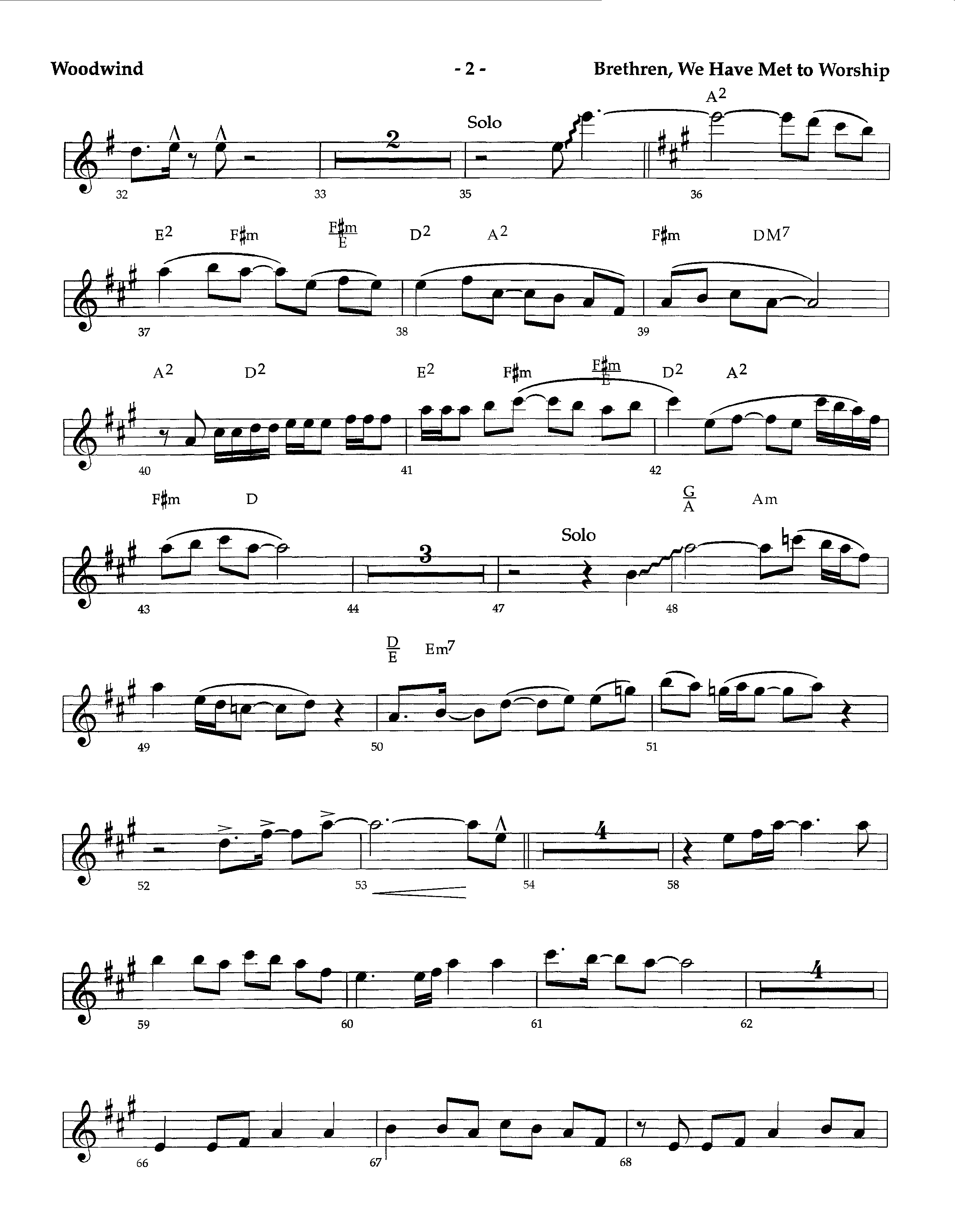 Brethren We Have Met To Worship (Instrumental) Winds (Lifeway Worship / Arr. Richard Kingsmore)