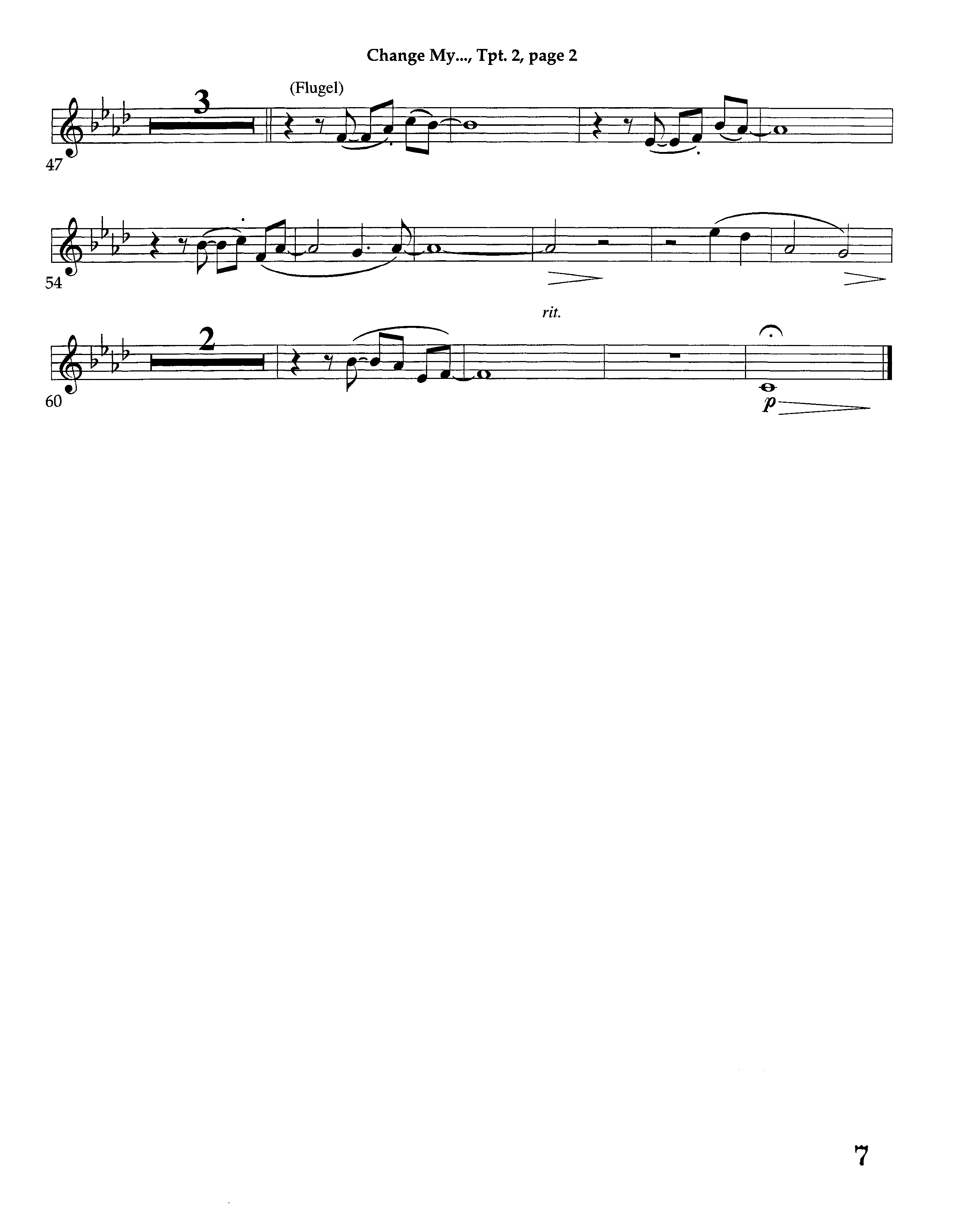 Change My Heart O God (with I Surrender All) (Instrumental) Trumpet 2 (Lifeway Worship / Arr. Richard Kingsmore)