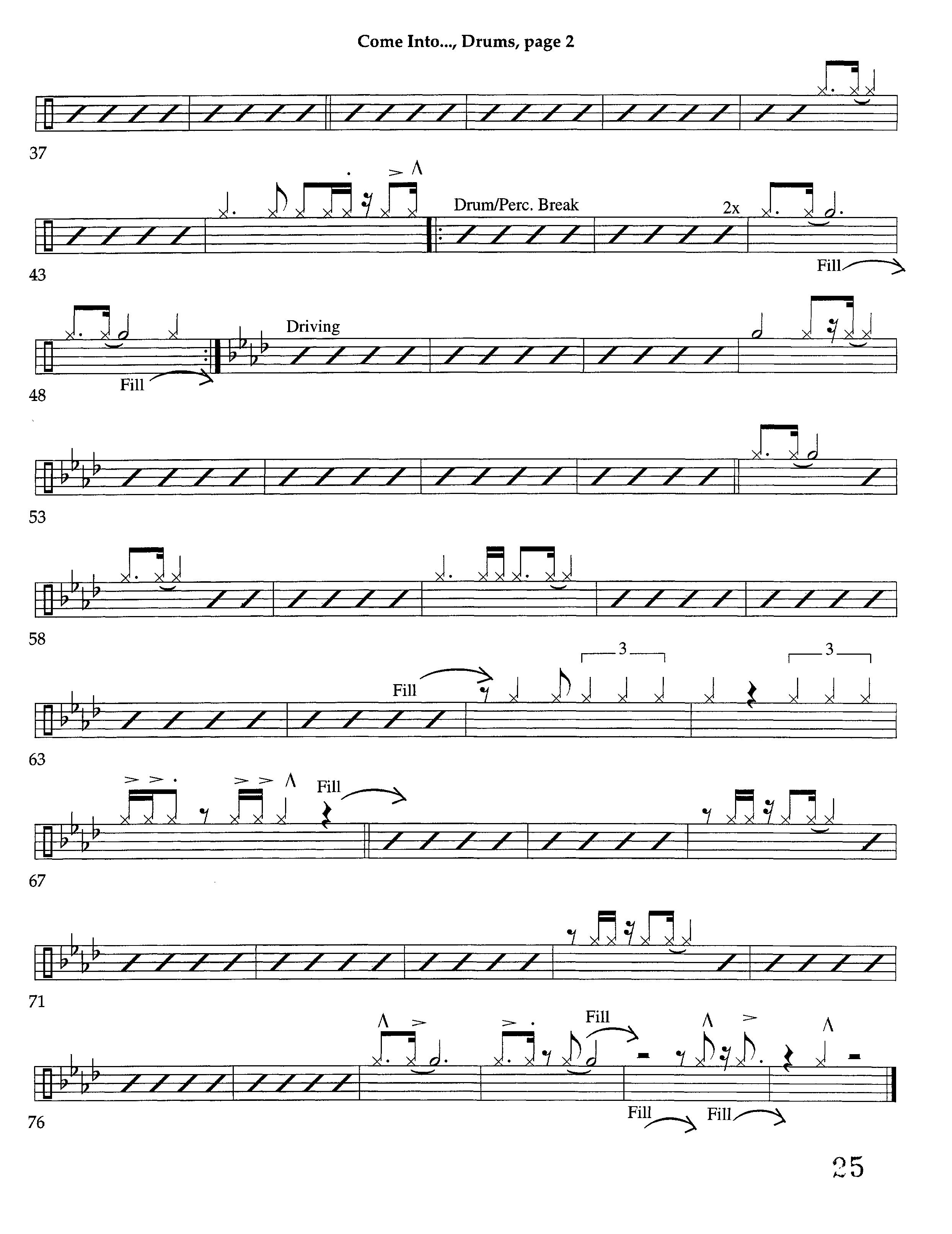 Come Into His Presence (Instrumental) Drum Set (Lifeway Worship / Arr. Richard Kingsmore)