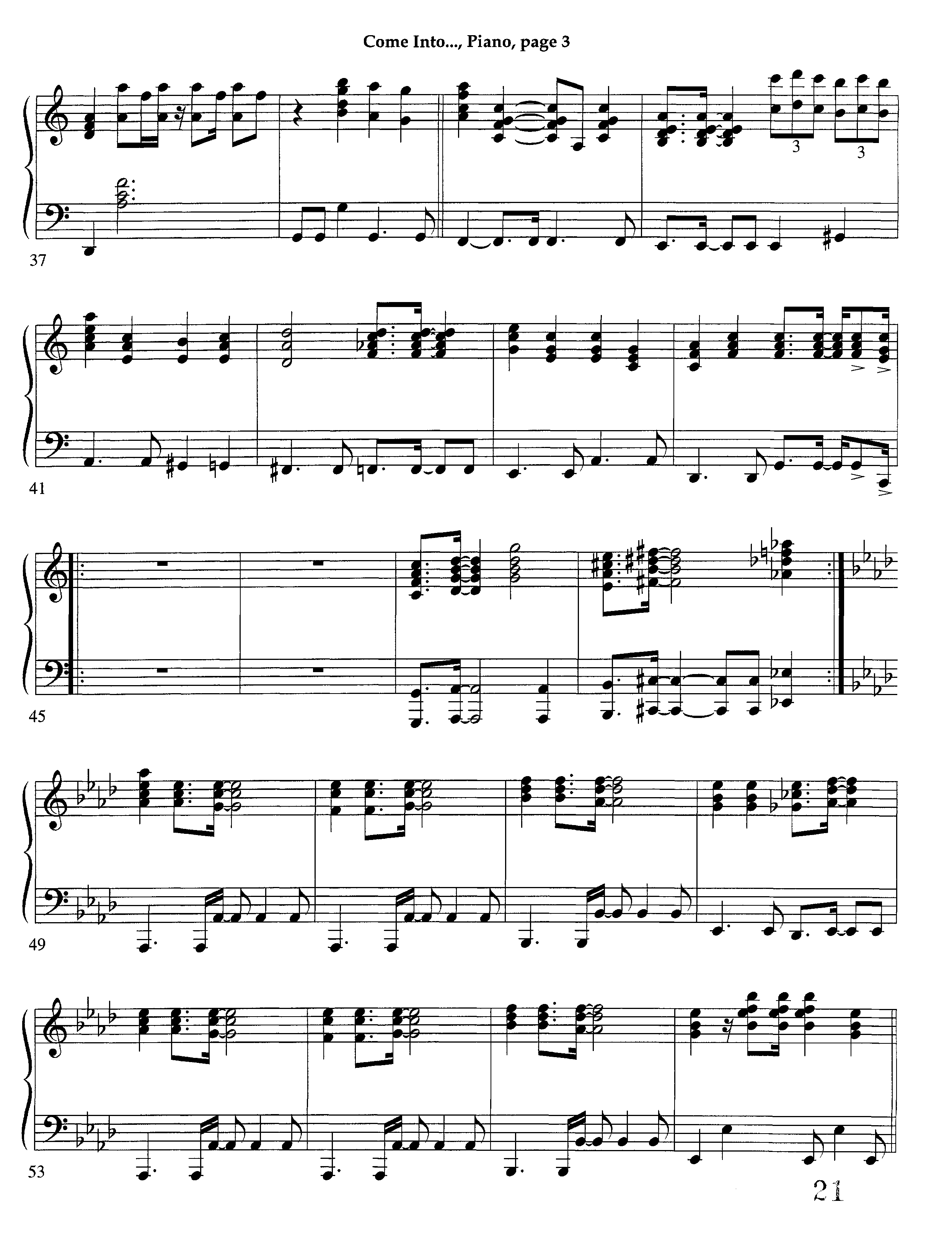 Come Into His Presence (Instrumental) Piano Sheet (Lifeway Worship / Arr. Richard Kingsmore)