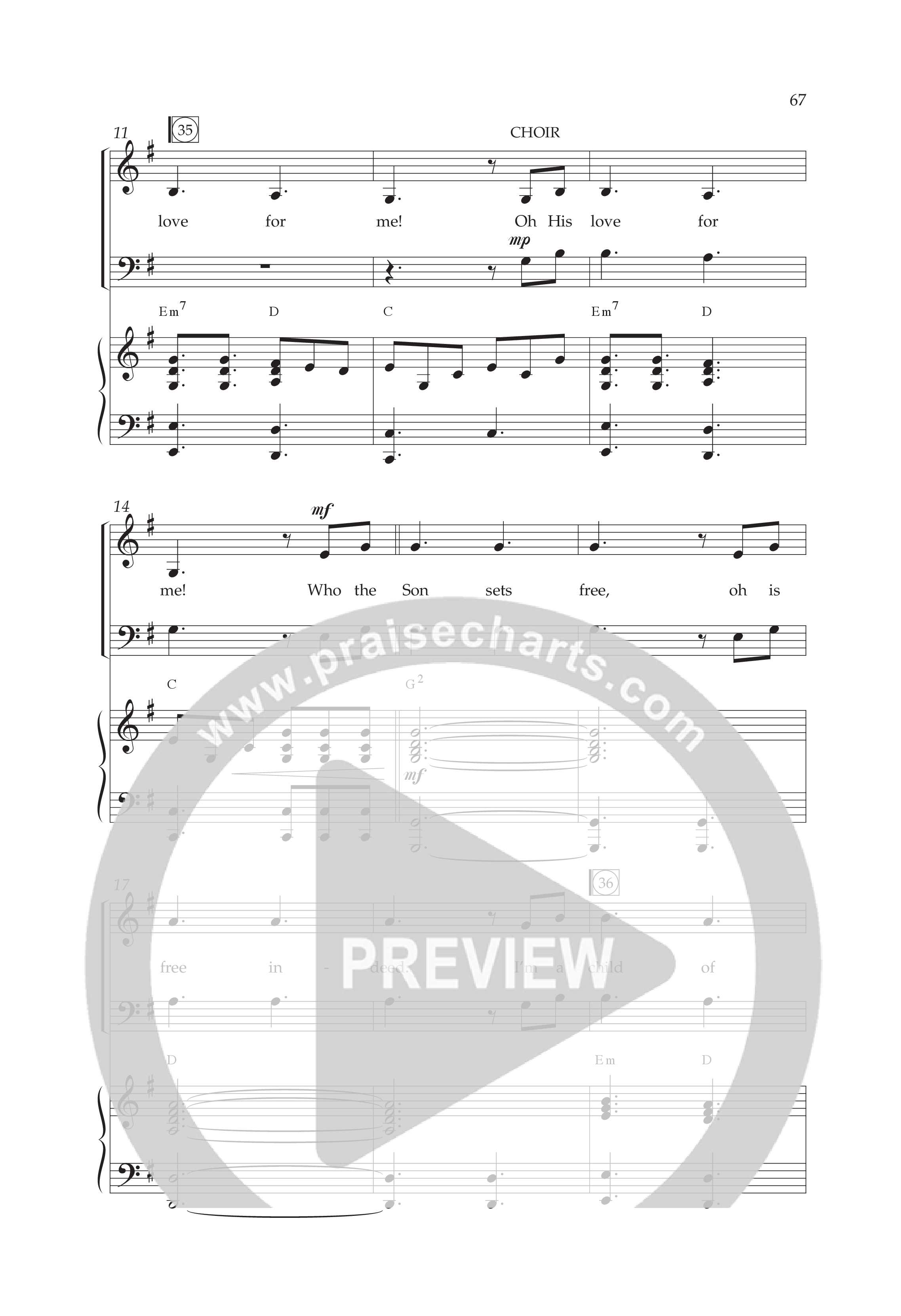 Who You Say I Am (Choral Anthem SATB) Anthem (SATB/Piano) (Lifeway Choral / Arr. Dennis Allen)
