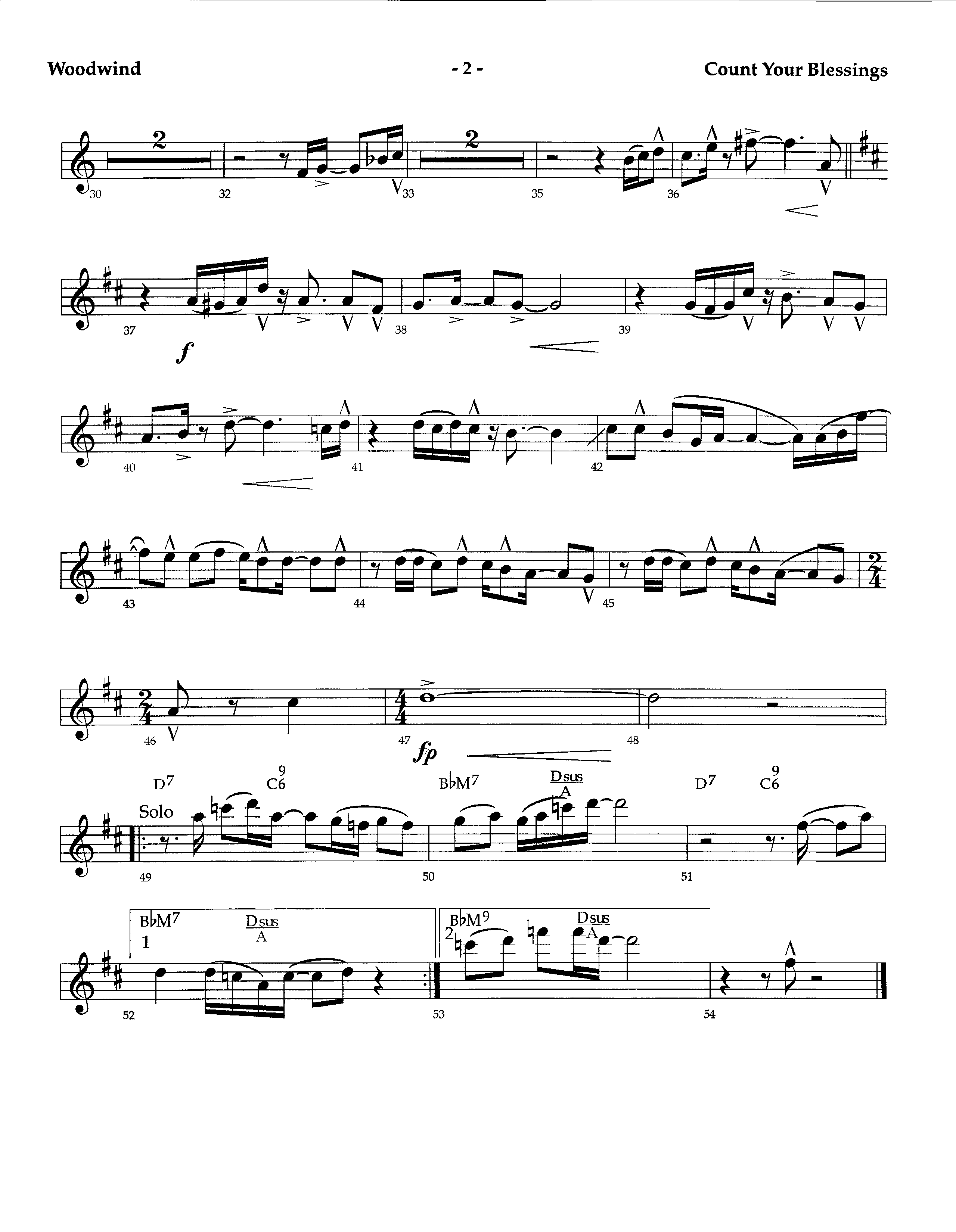 Count Your Blessings (Instrumental) Winds (Lifeway Worship / Arr. Richard Kingsmore)